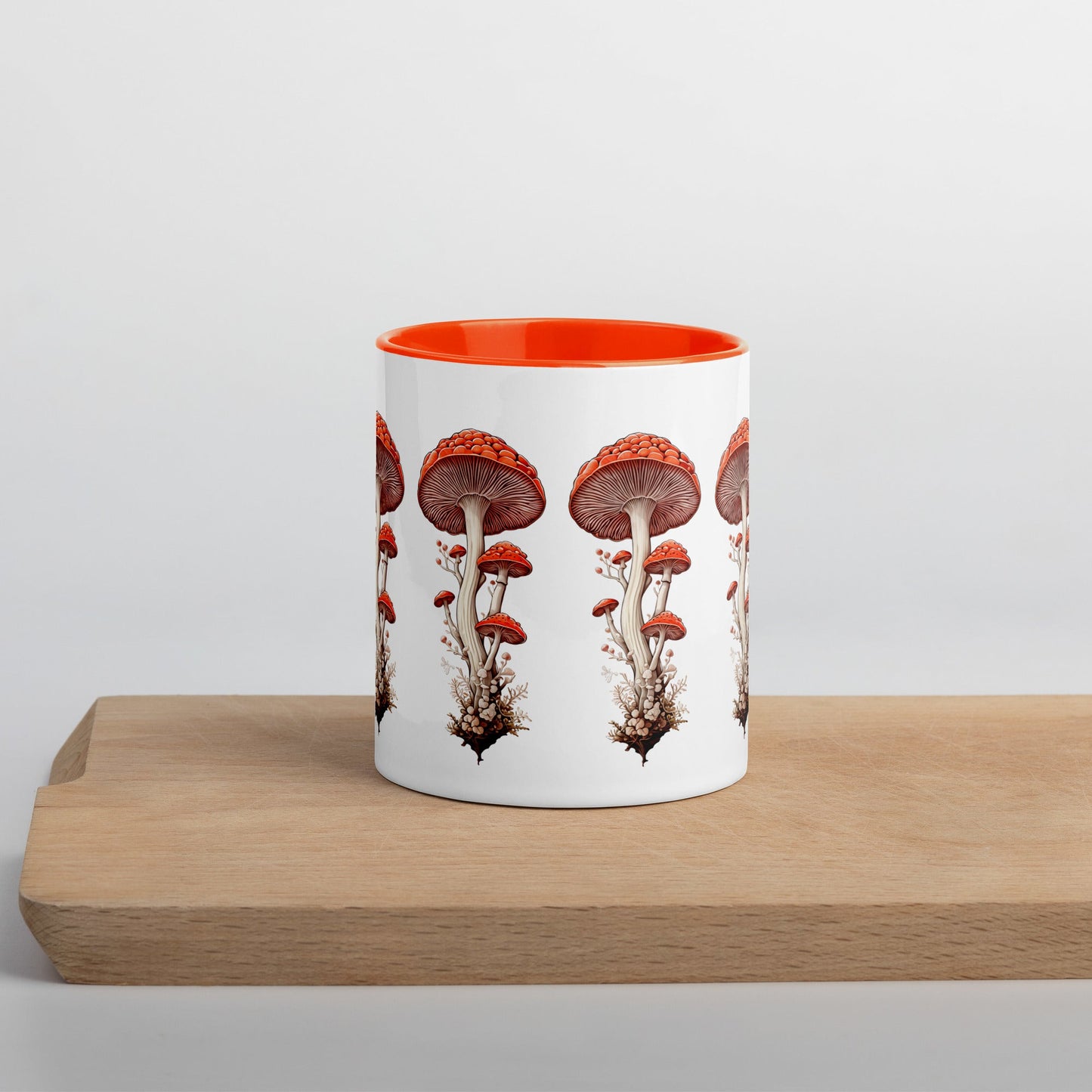 Wild Mushrooms Mug With Color Inside (11 oz and 15 oz) - Mugs - Discovery Co.