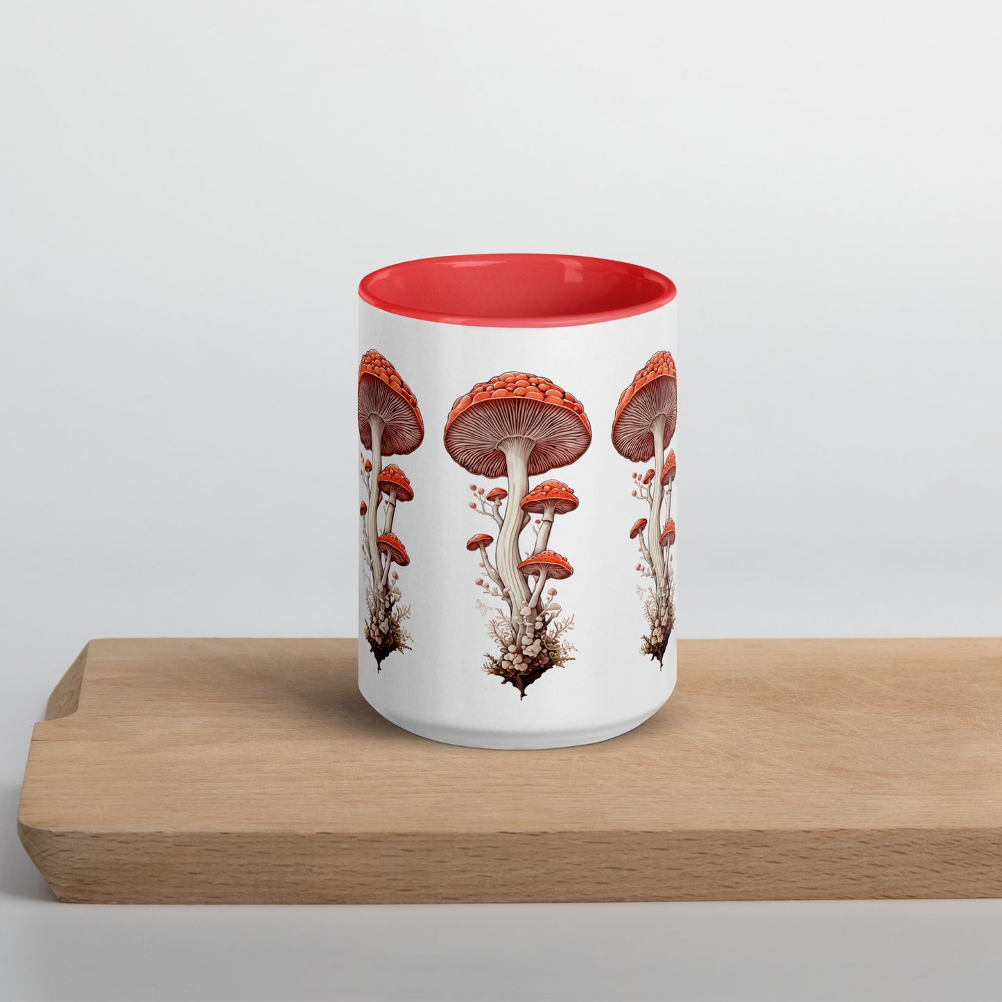 Wild Mushrooms Mug With Color Inside (11 oz and 15 oz) - Mugs - Discovery Co.