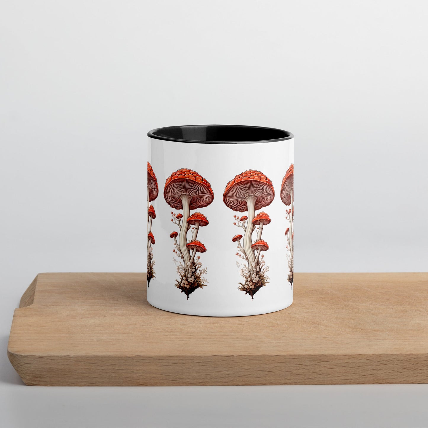 Wild Mushrooms Mug With Color Inside (11 oz and 15 oz) - Mugs - Discovery Co.