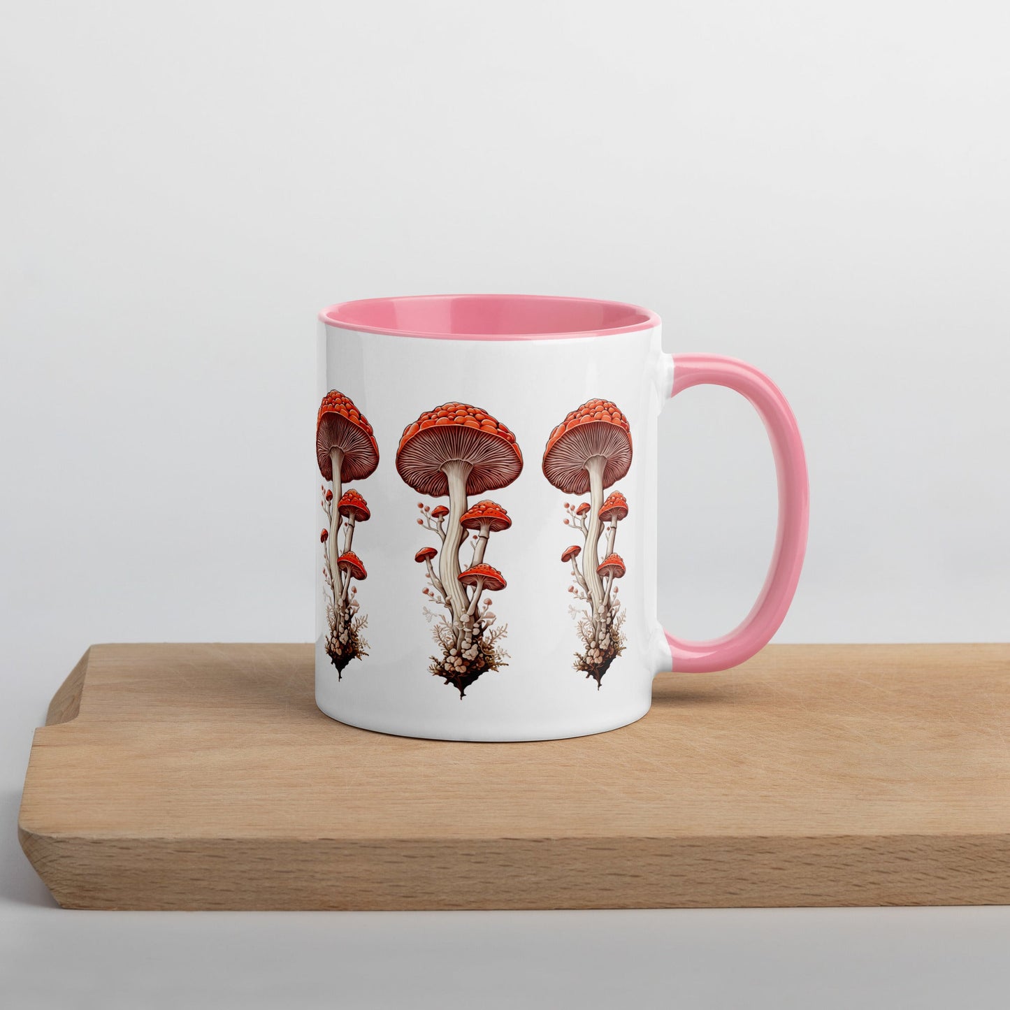 Wild Mushrooms Mug With Color Inside (11 oz and 15 oz) - Mugs - Discovery Co.
