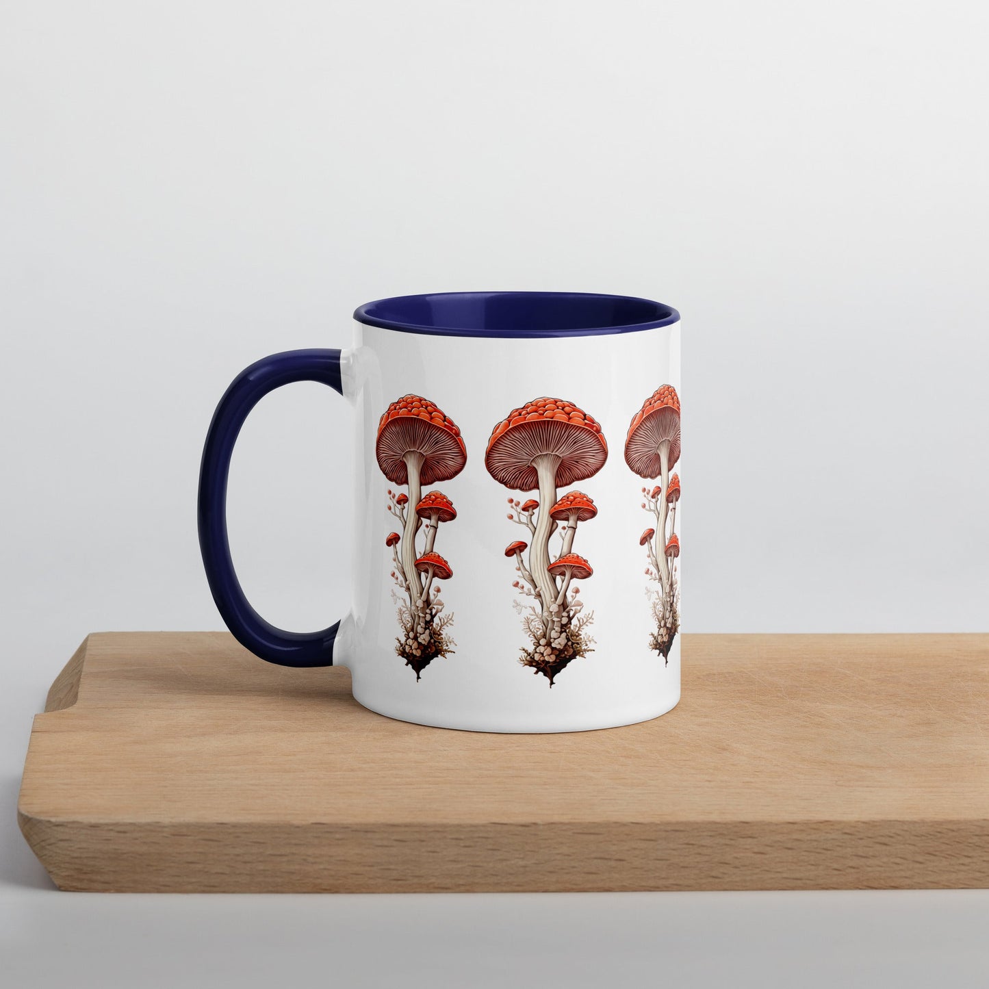 Wild Mushrooms Mug With Color Inside (11 oz and 15 oz) - Mugs - Discovery Co.