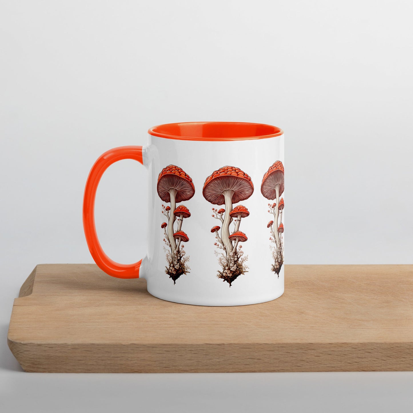 Wild Mushrooms Mug With Color Inside (11 oz and 15 oz) - Mugs - Discovery Co.