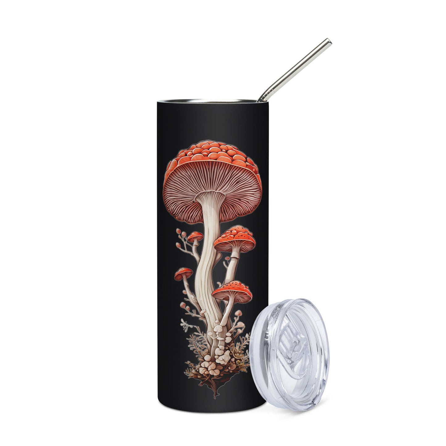 Wild Mushrooms Stainless Steel Tumbler - Steel Tumbler - Discovery Co.