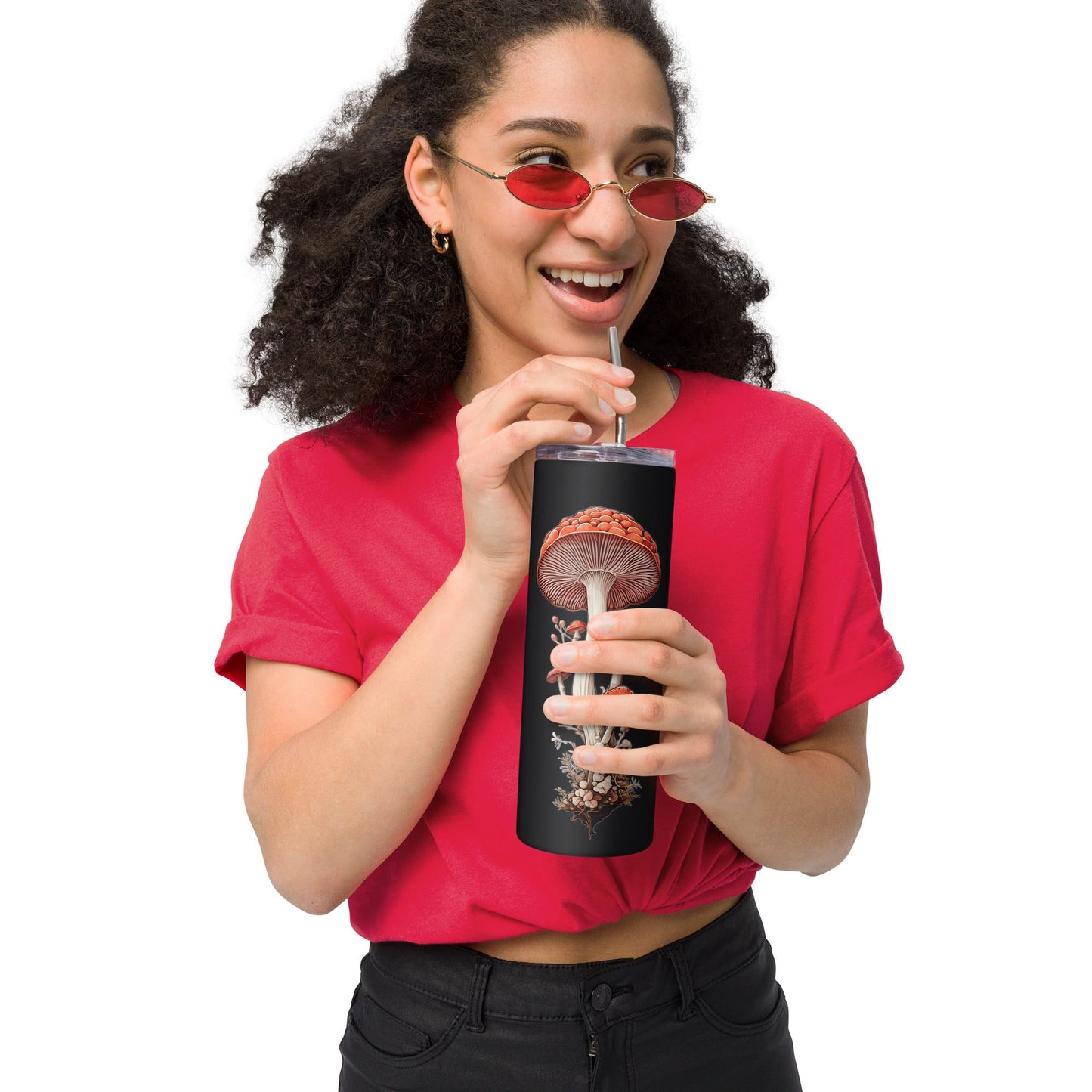 Wild Mushrooms Stainless Steel Tumbler - Steel Tumbler - Discovery Co.
