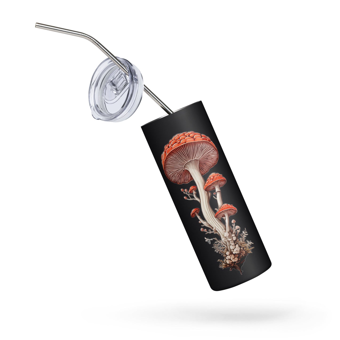 Wild Mushrooms Stainless Steel Tumbler - Steel Tumbler - Discovery Co.