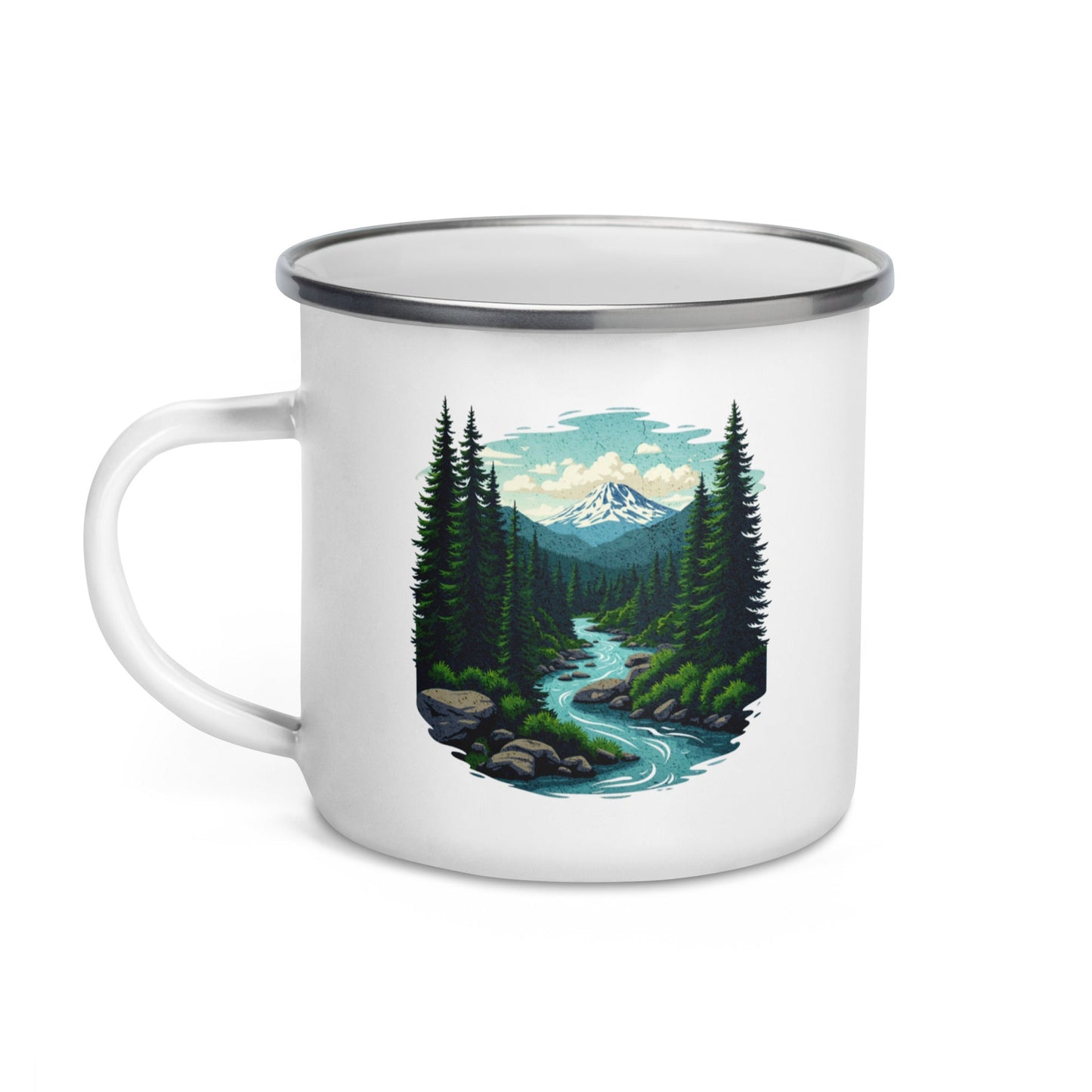 Winding River Enamel Mug - Mugs - Discovery Co.