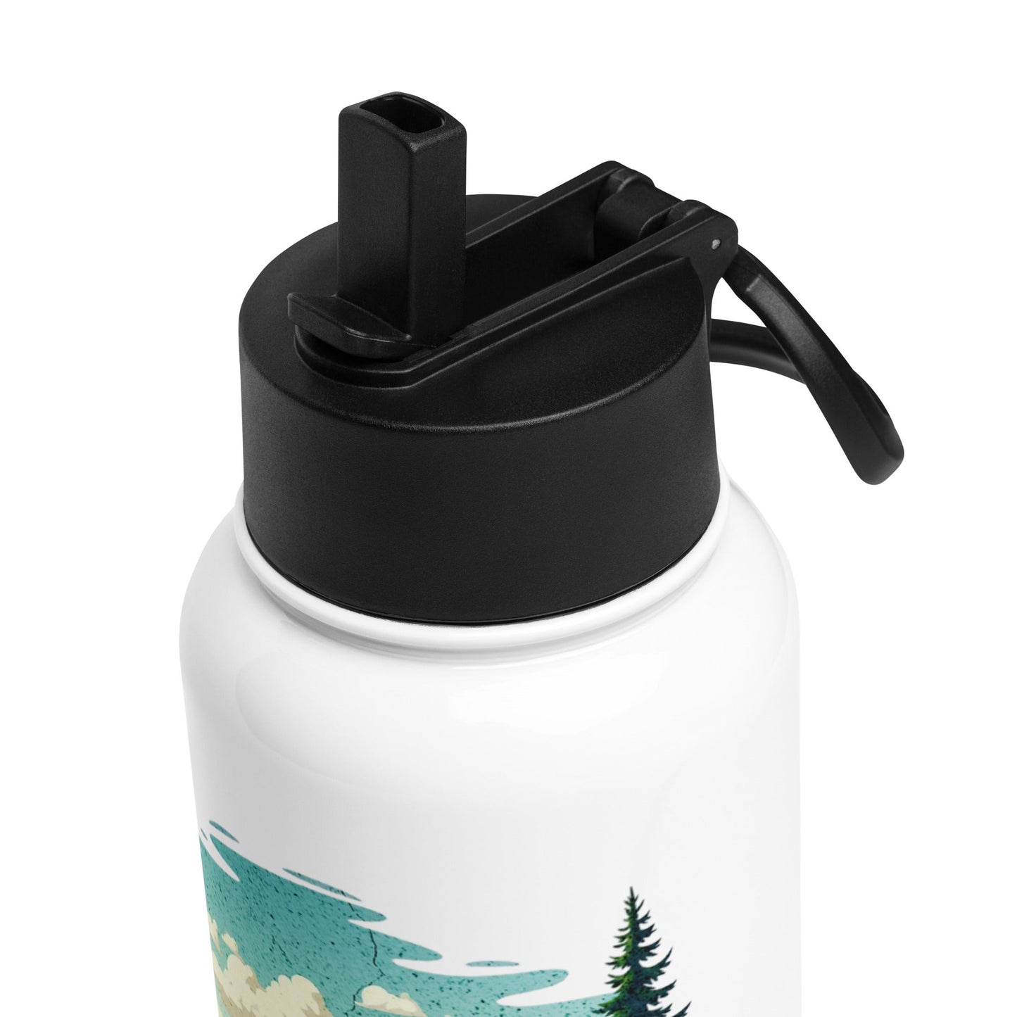 Winding River Stainless Steel Water Bottle With Straw Lid - Stainless Steel Water Bottle With Straw Lid - Discovery Co.