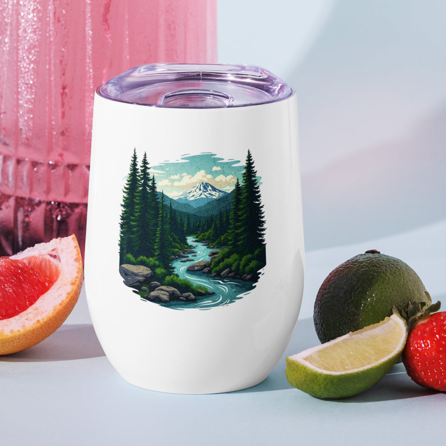 Winding River Stainless Steel Wine Tumbler - Steel Tumbler - Discovery Co.