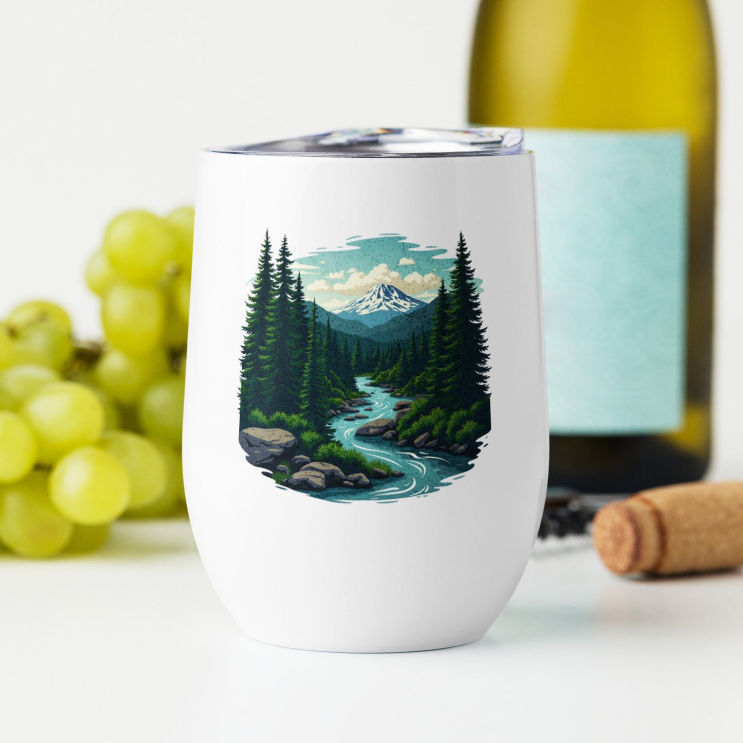 Winding River Stainless Steel Wine Tumbler - Steel Tumbler - Discovery Co.