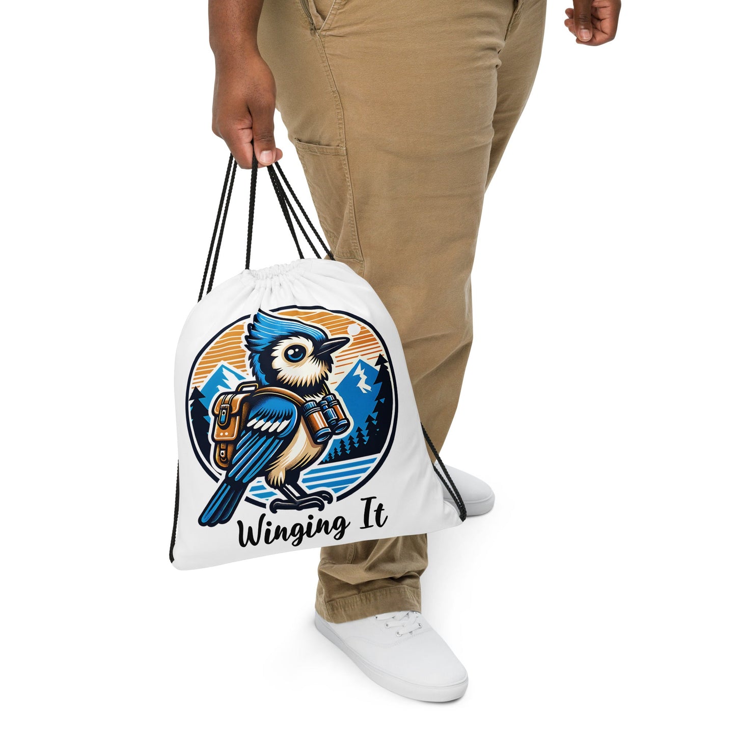 Winging It Drawstring Bag - Drawstring Bag - Discovery Co.