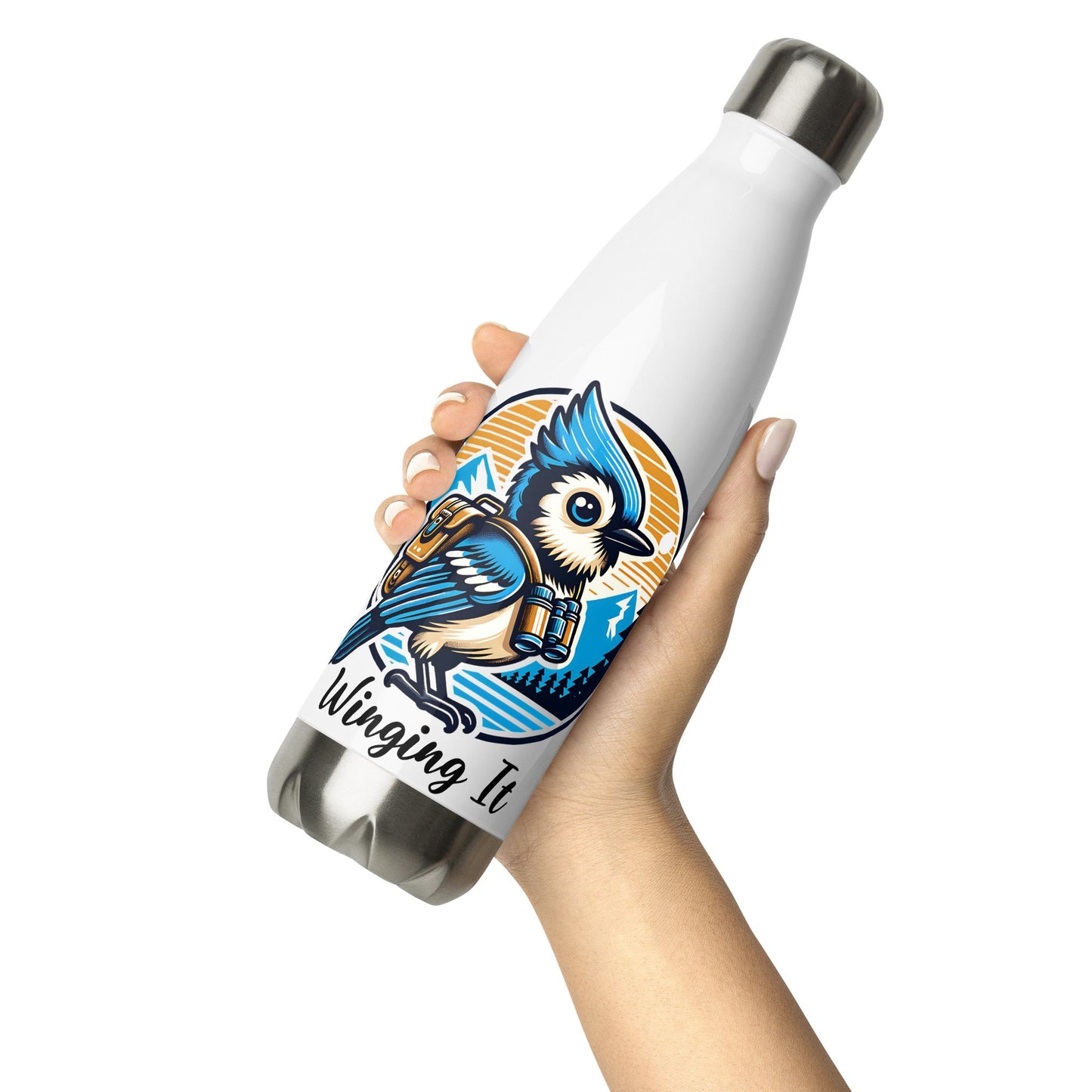 Winging It Stainless Steel Water Bottle - Stainless Steel Water Bottle - Discovery Co.