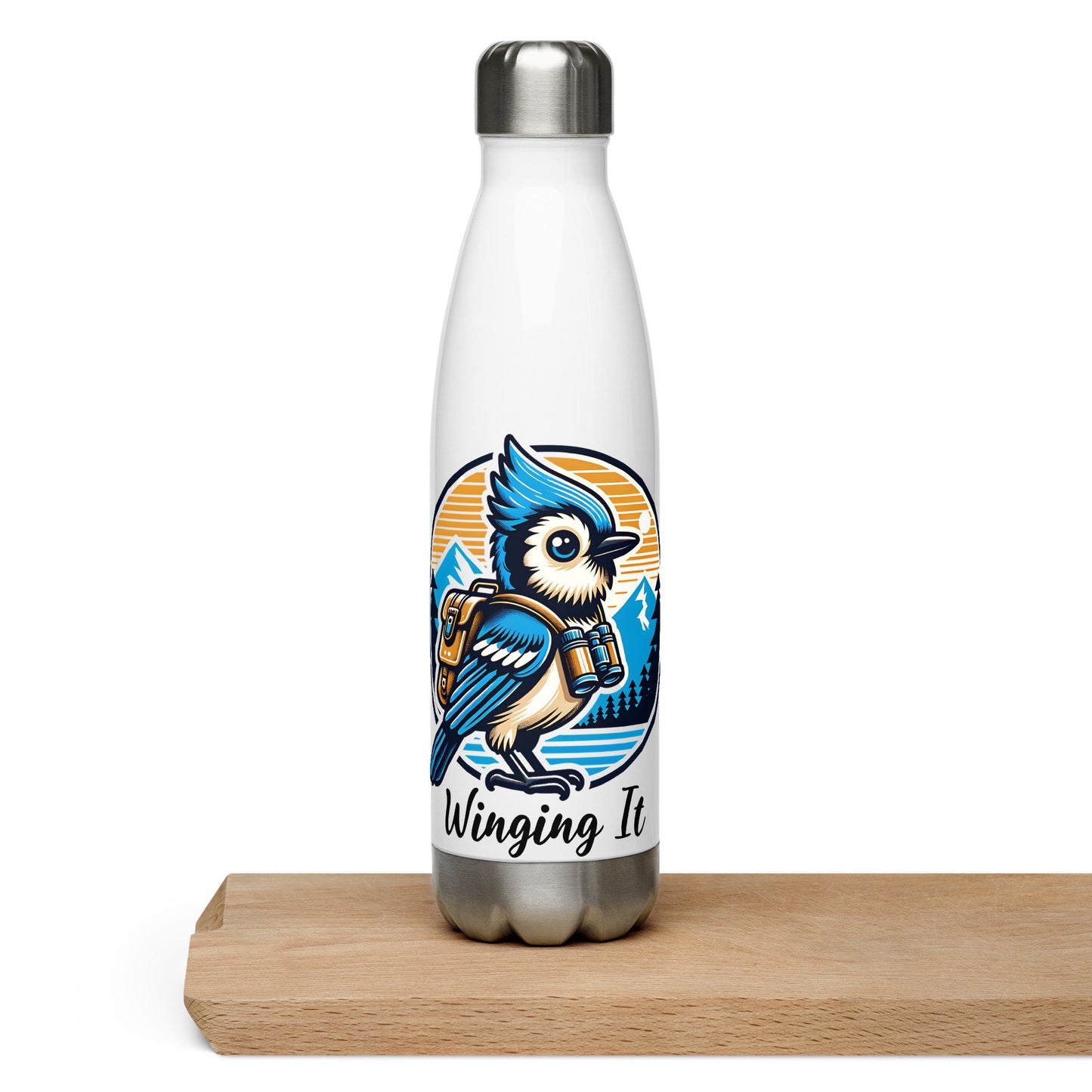 Winging It Stainless Steel Water Bottle - Stainless Steel Water Bottle - Discovery Co.