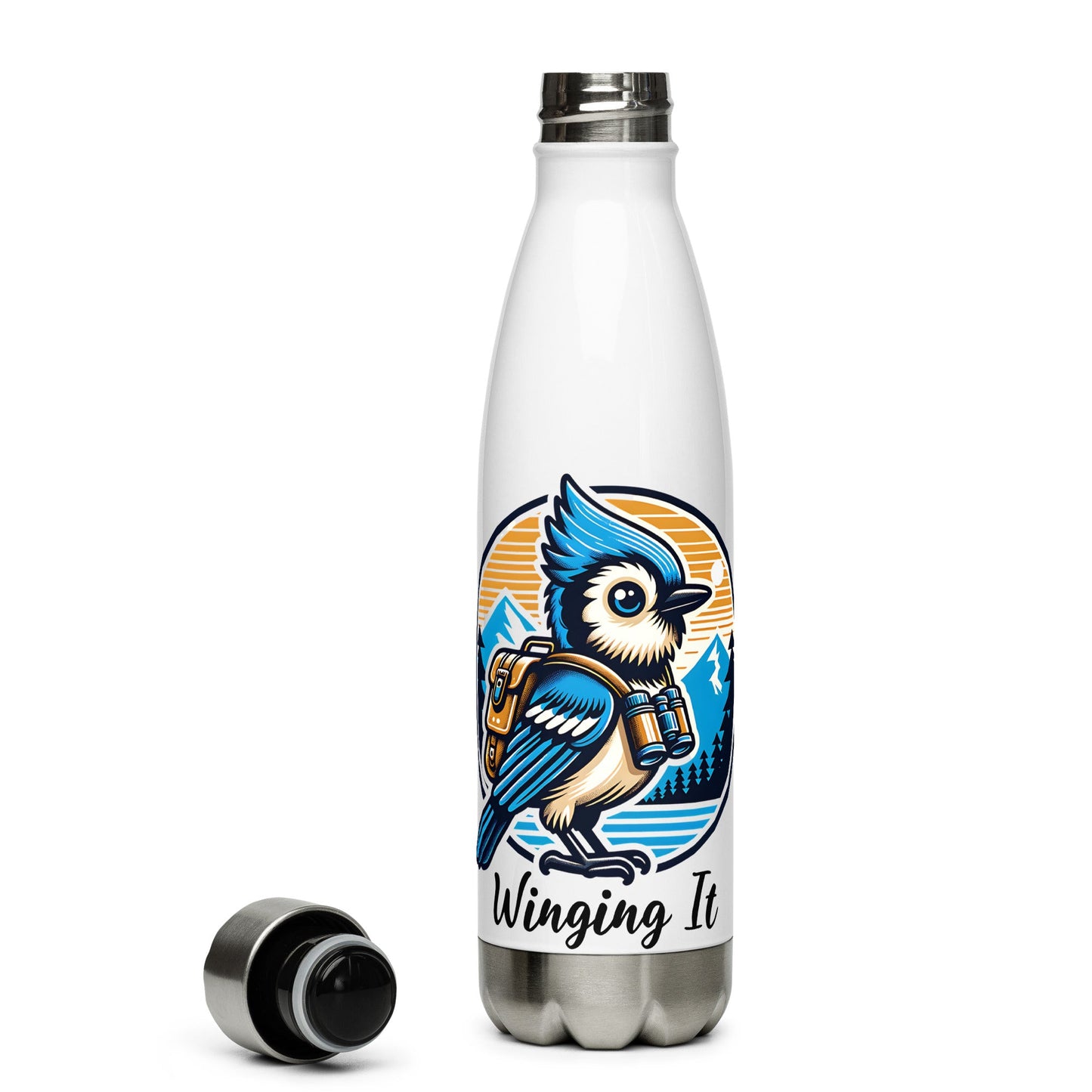 Winging It Stainless Steel Water Bottle - Stainless Steel Water Bottle - Discovery Co.