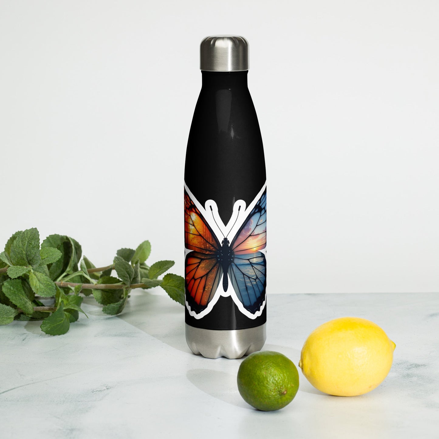 Wings Of Nature Butterfly Stainless Steel Water Bottle - Stainless Steel Water Bottle - Discovery Co.