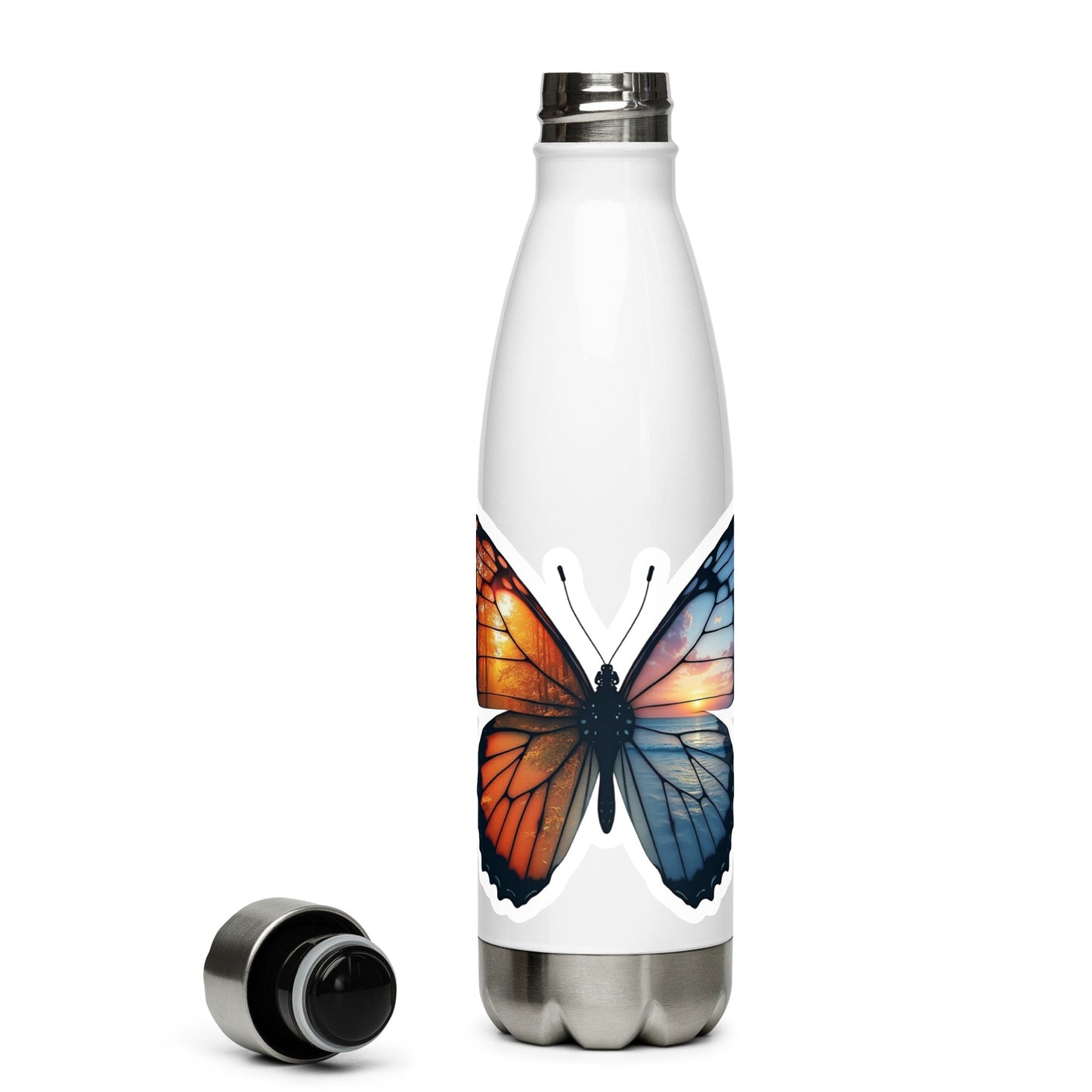 Wings Of Nature Butterfly Stainless Steel Water Bottle - Stainless Steel Water Bottle - Discovery Co.
