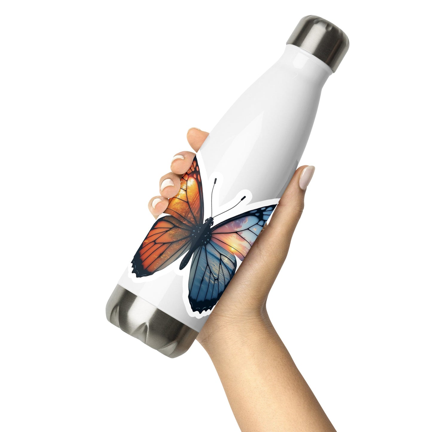 Wings Of Nature Butterfly Stainless Steel Water Bottle - Stainless Steel Water Bottle - Discovery Co.