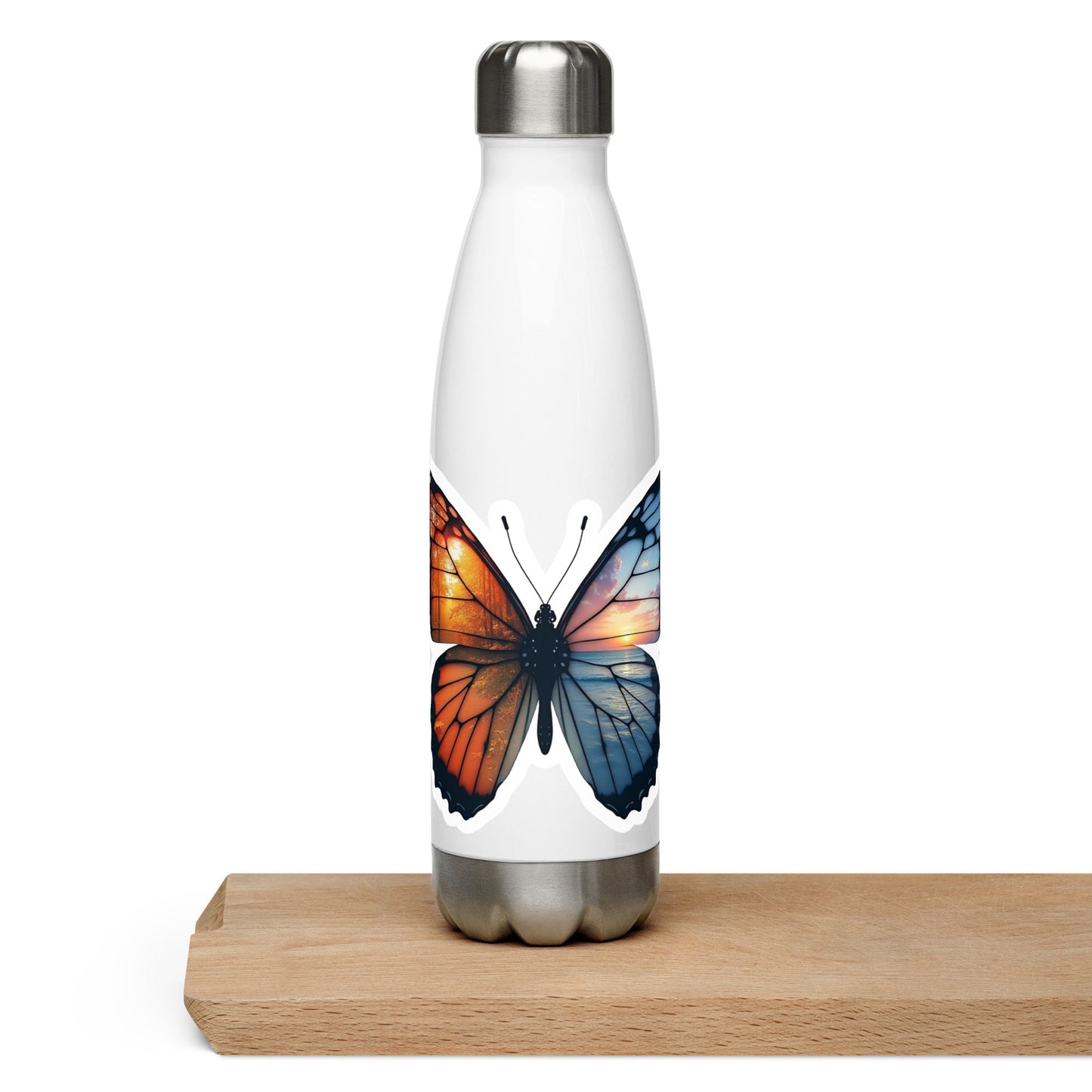 Wings Of Nature Butterfly Stainless Steel Water Bottle - Stainless Steel Water Bottle - Discovery Co.