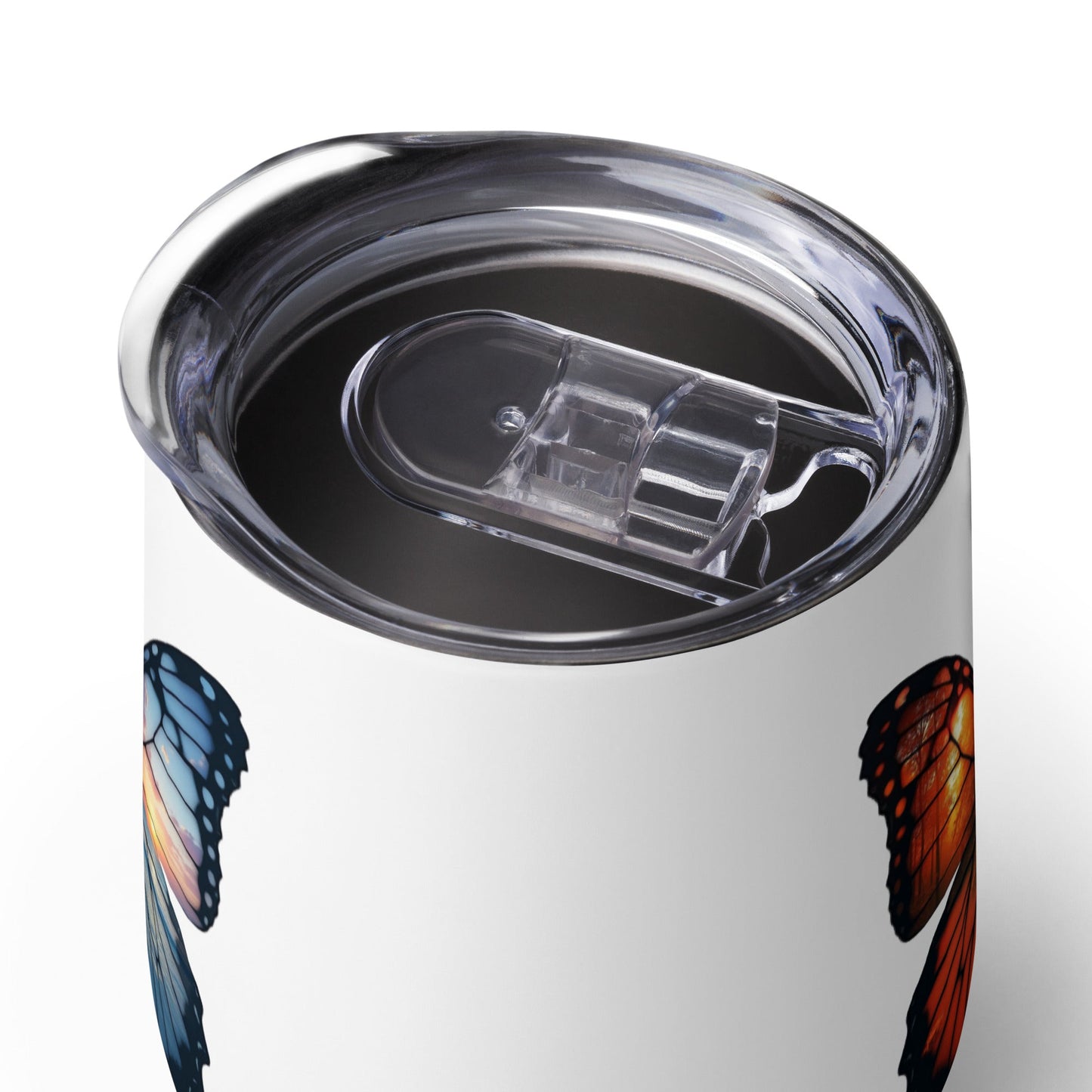 Wings Of Nature Butterfly Stainless Steel Wine Tumbler - Steel Tumbler - Discovery Co.
