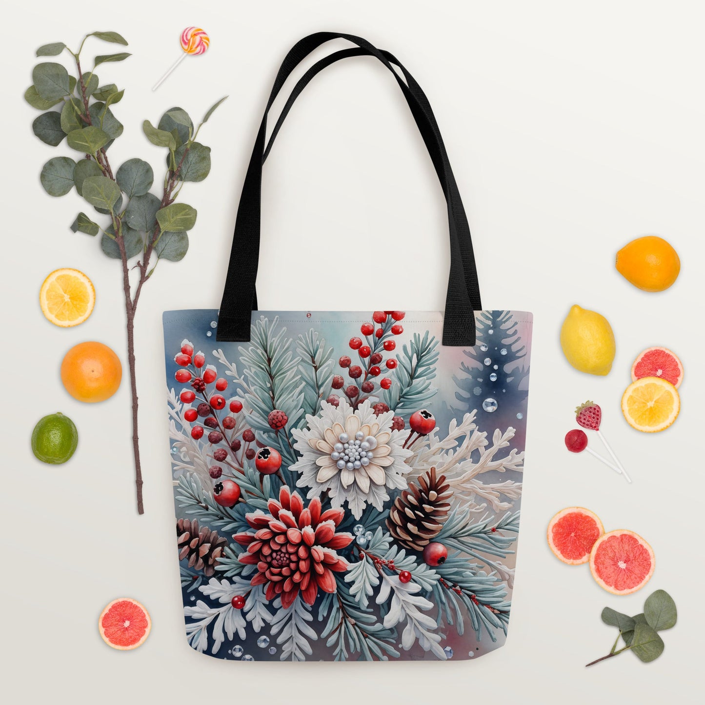 Winter Bouquet Tote Bag - Tote Bags - Discovery Co.