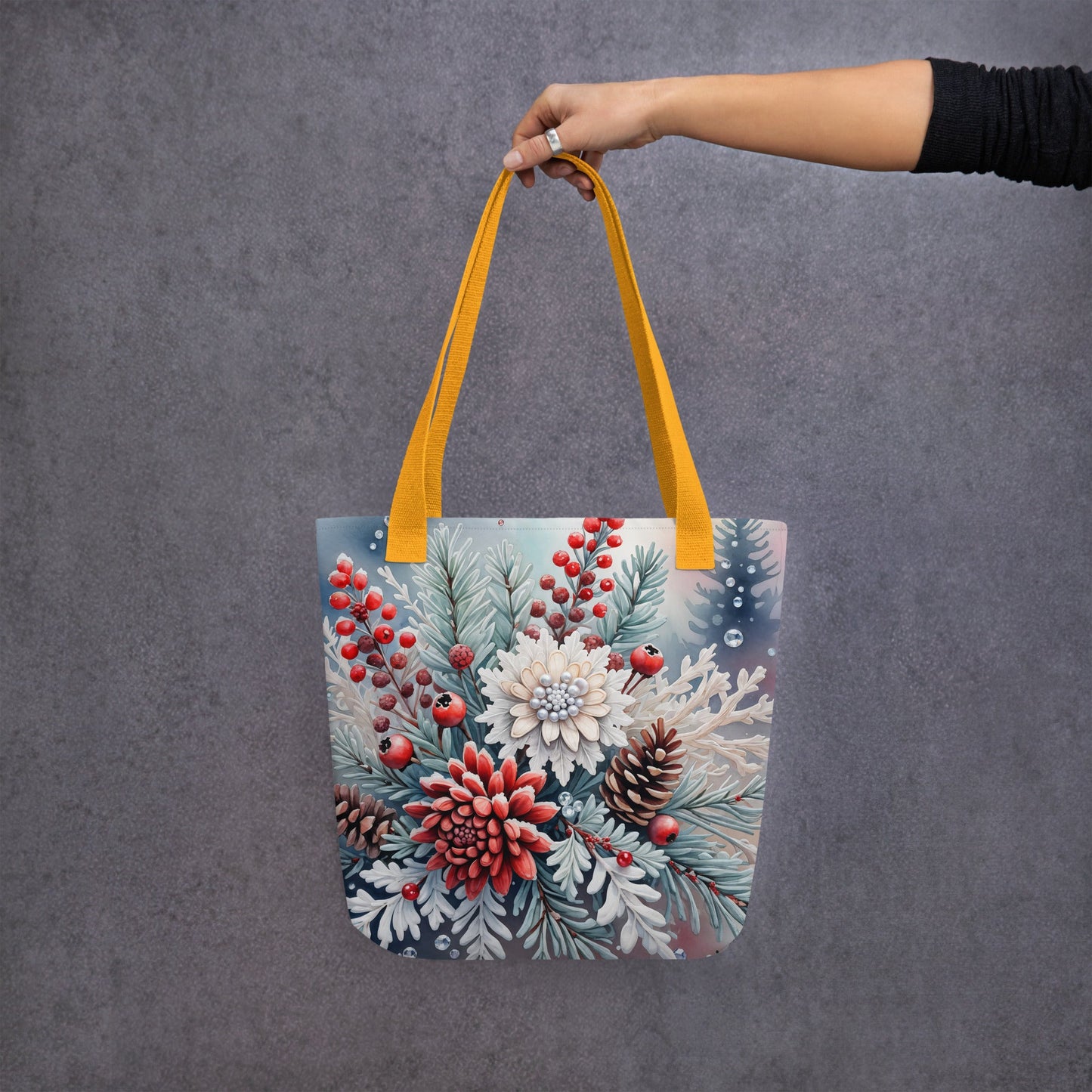 Winter Bouquet Tote Bag - Tote Bags - Discovery Co.