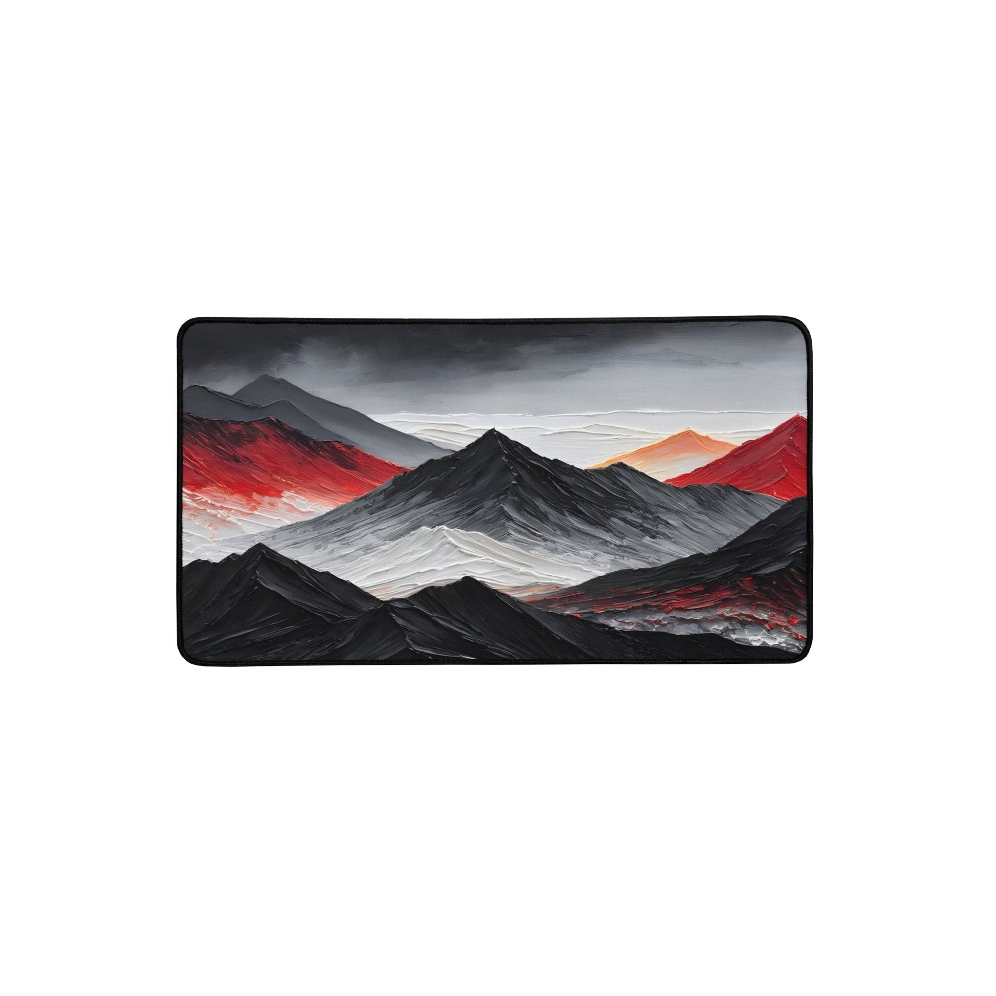 Acrylic Art Charcoal Mountain Desk Mat - Mouse Pads - Discovery Co.