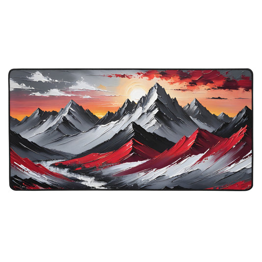 Acrylic Art Mountain Sunrise Desk Mat - Mouse Pads - Discovery Co.