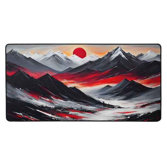 Acrylic Art Mountain Sunset Desk Mat - Mouse Pads - Discovery Co.