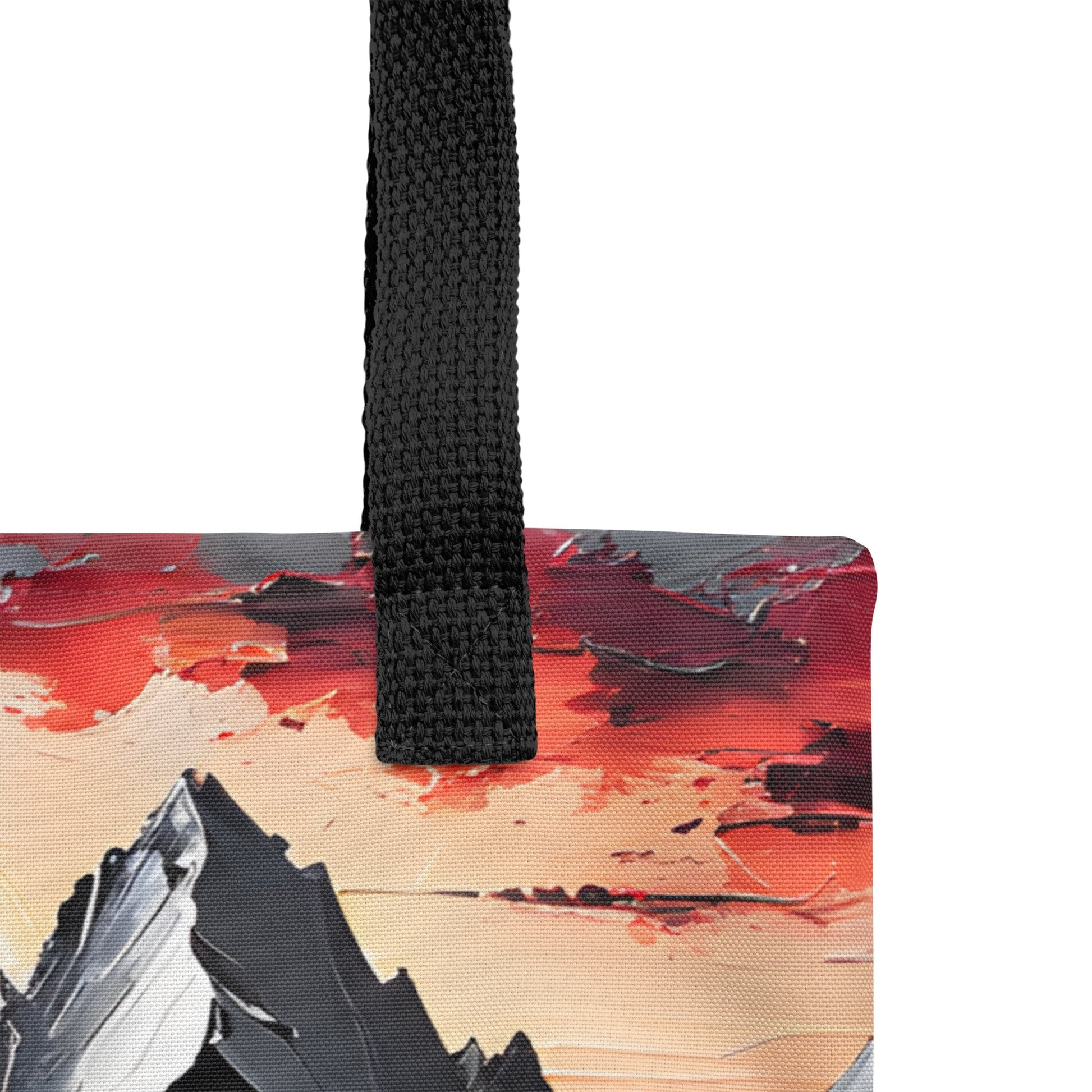Acrylic Art Mountains Tote Bag - Tote Bags - Discovery Co.
