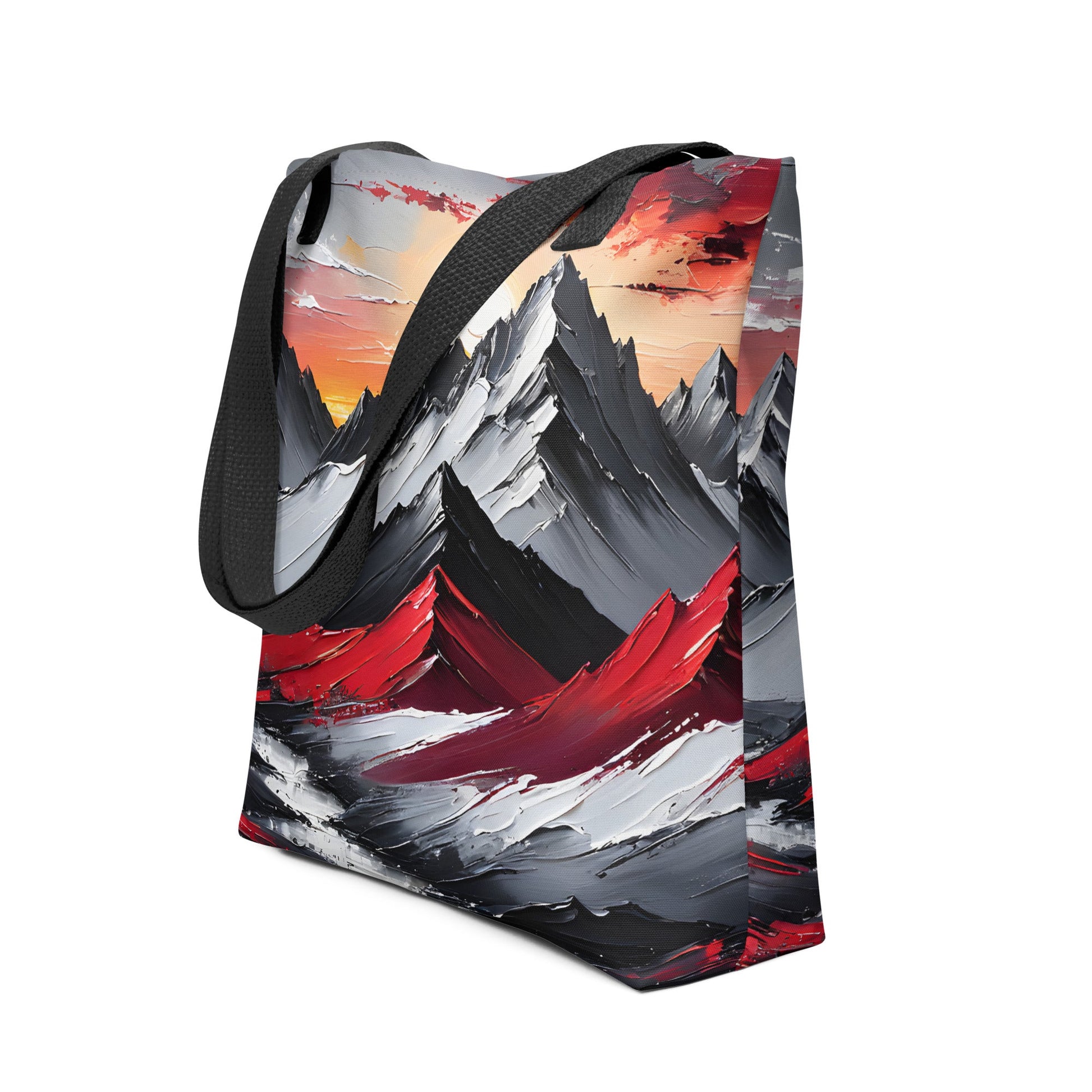 Acrylic Art Mountains Tote Bag - Tote Bags - Discovery Co.