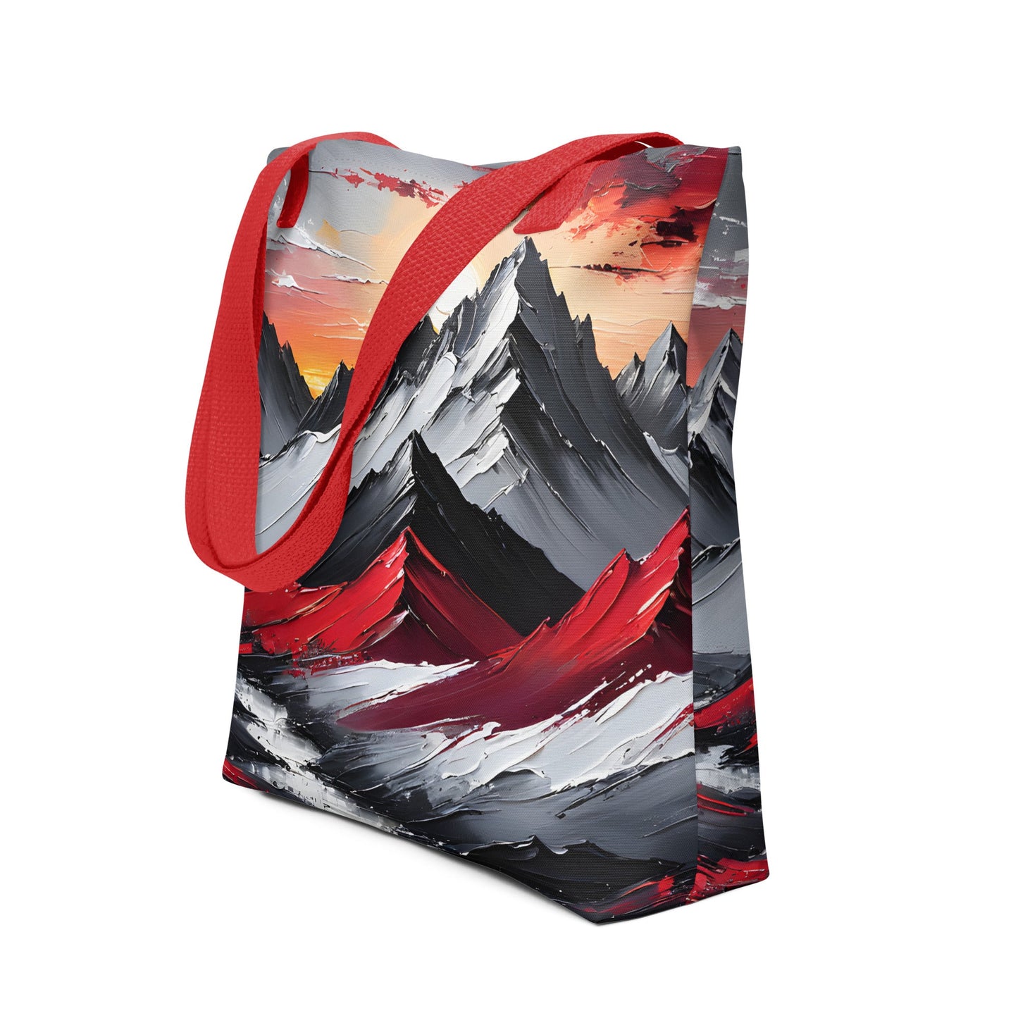 Acrylic Art Mountains Tote Bag - Tote Bags - Discovery Co.