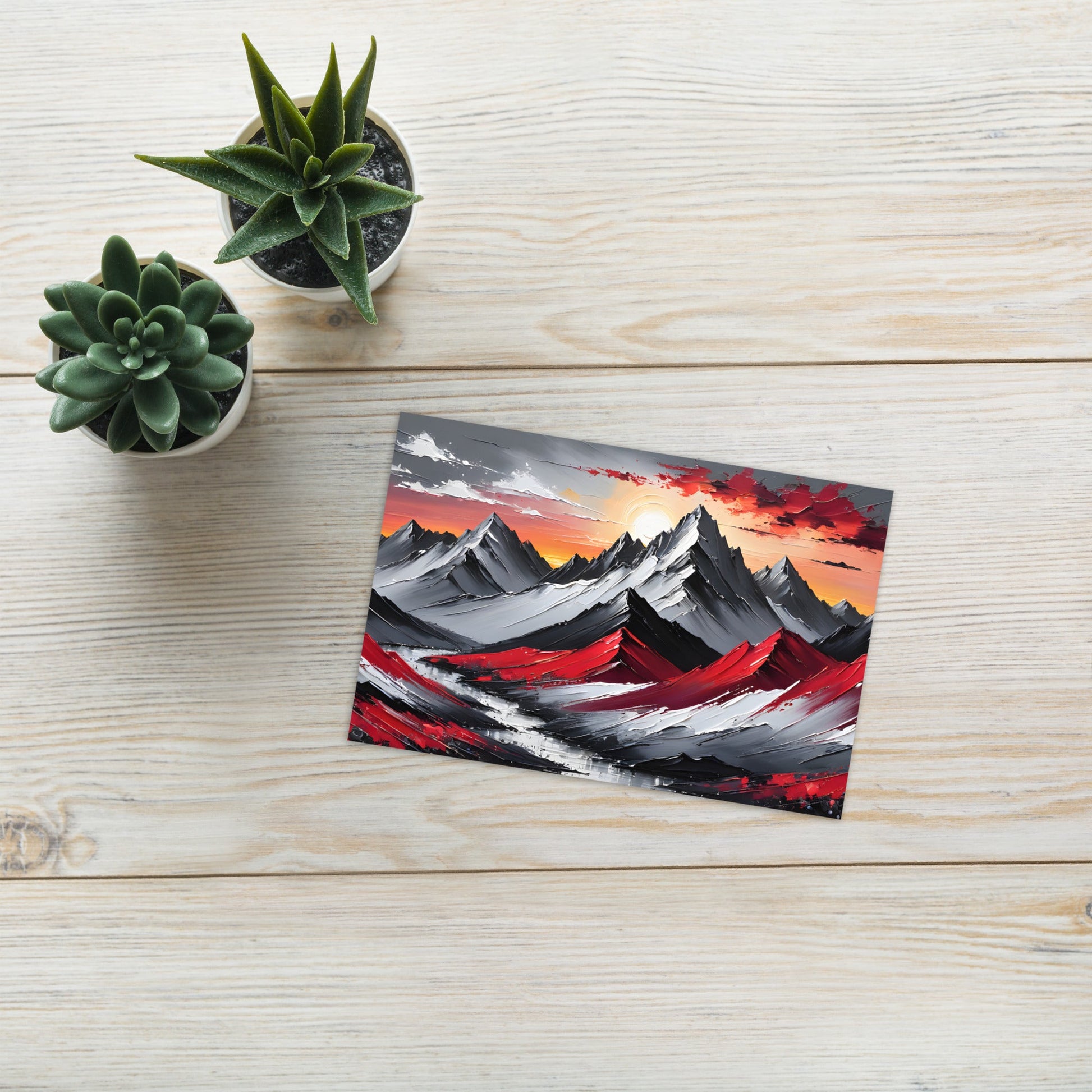 Acrylic Mountains Greeting Card - Greeting Card - Discovery Co.