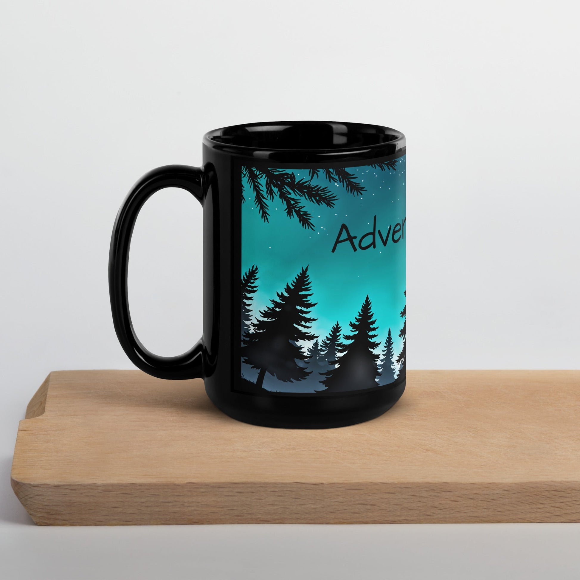 Adventure More Black Glossy Mug (11 oz, 15 oz) - Mugs - Discovery Co.