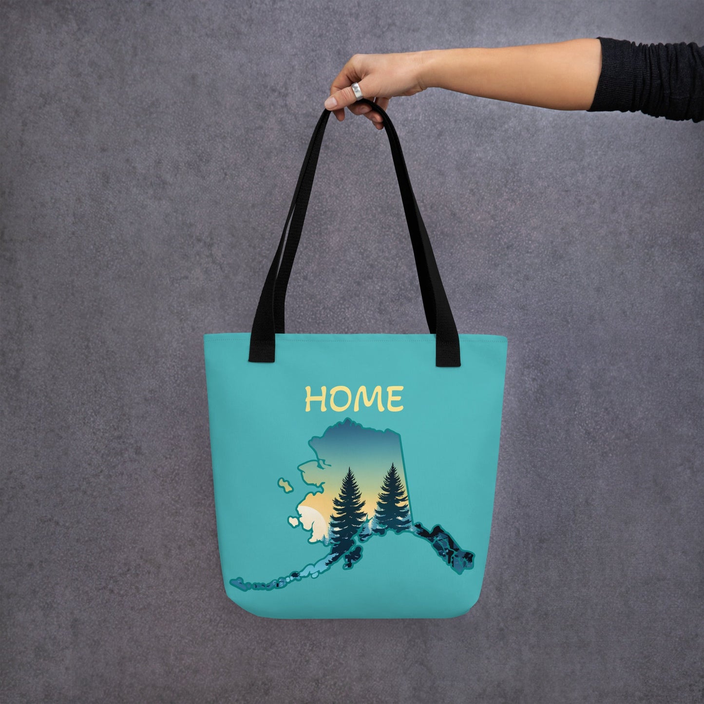 Alaska Smoky Forest Tote Bag - Tote Bags - Discovery Co.