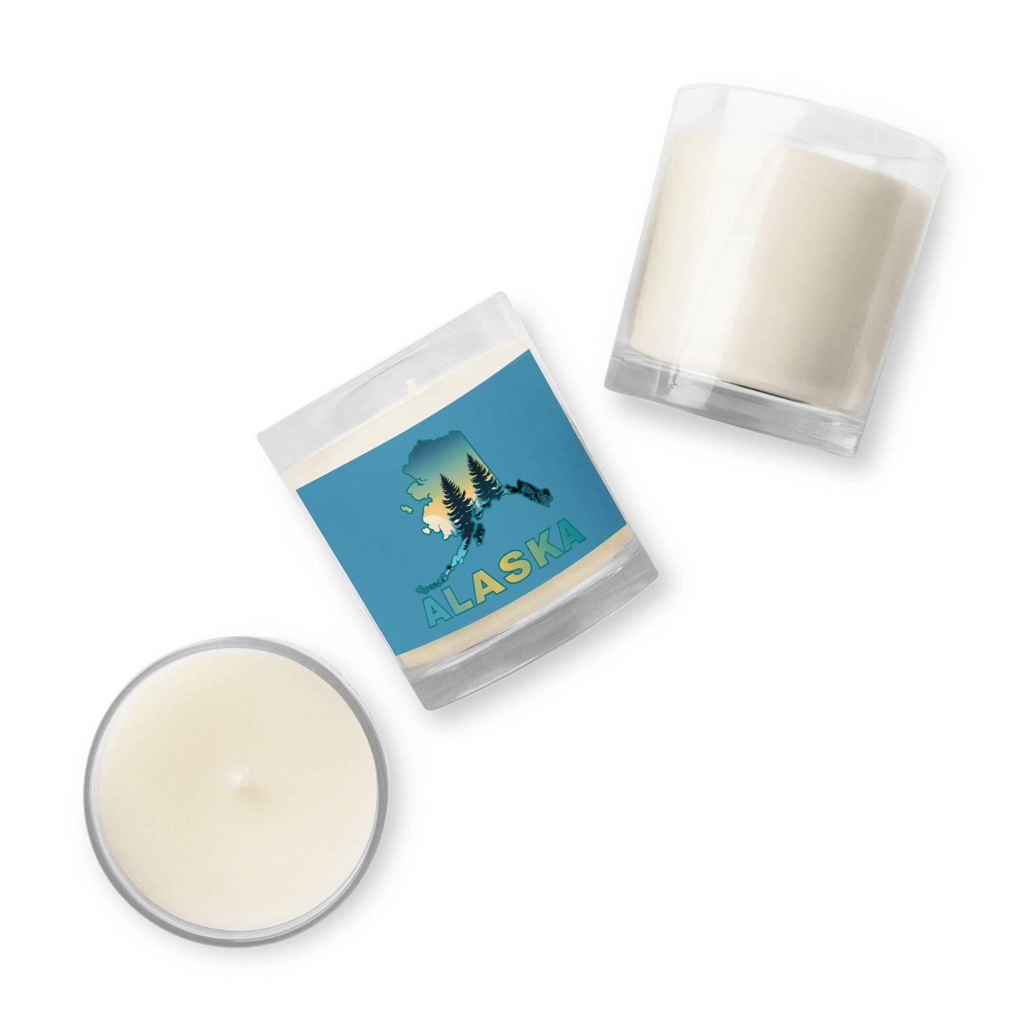 Alaska Sunset Forest II Glass Jar Soy Wax Candle - Candles - Discovery Co.