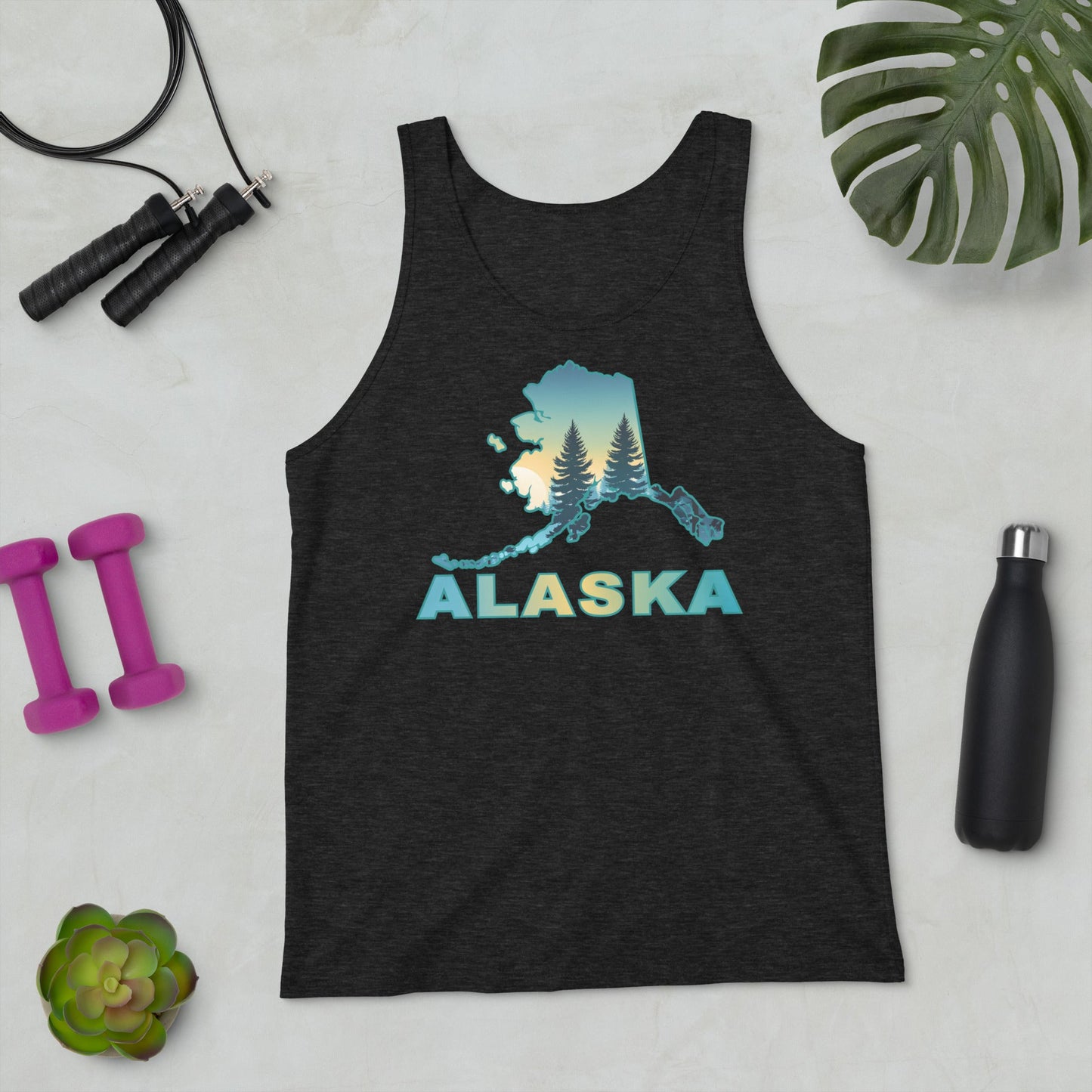 Alaska Sunset Forest II Men's Tank Top - Men's Shirts - Discovery Co.