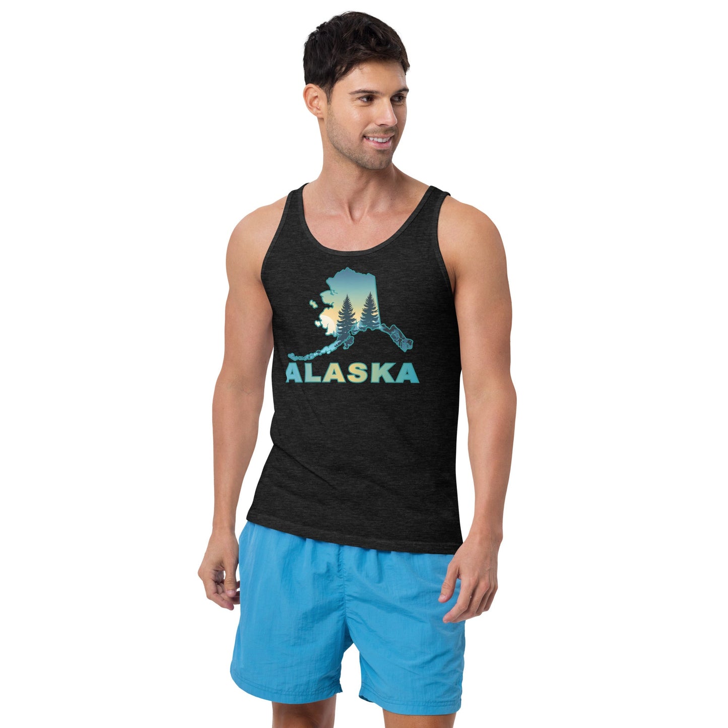 Alaska Sunset Forest II Men's Tank Top - Men's Shirts - Discovery Co.