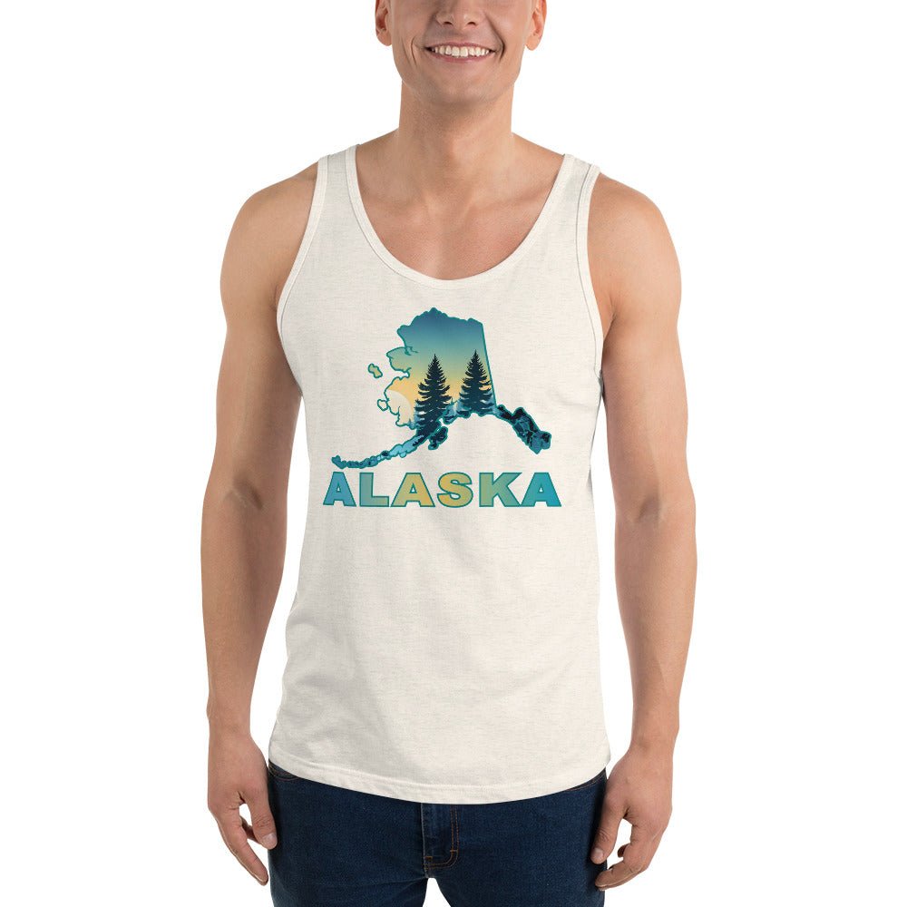 Alaska Sunset Forest II Men's Tank Top - Men's Shirts - Discovery Co.