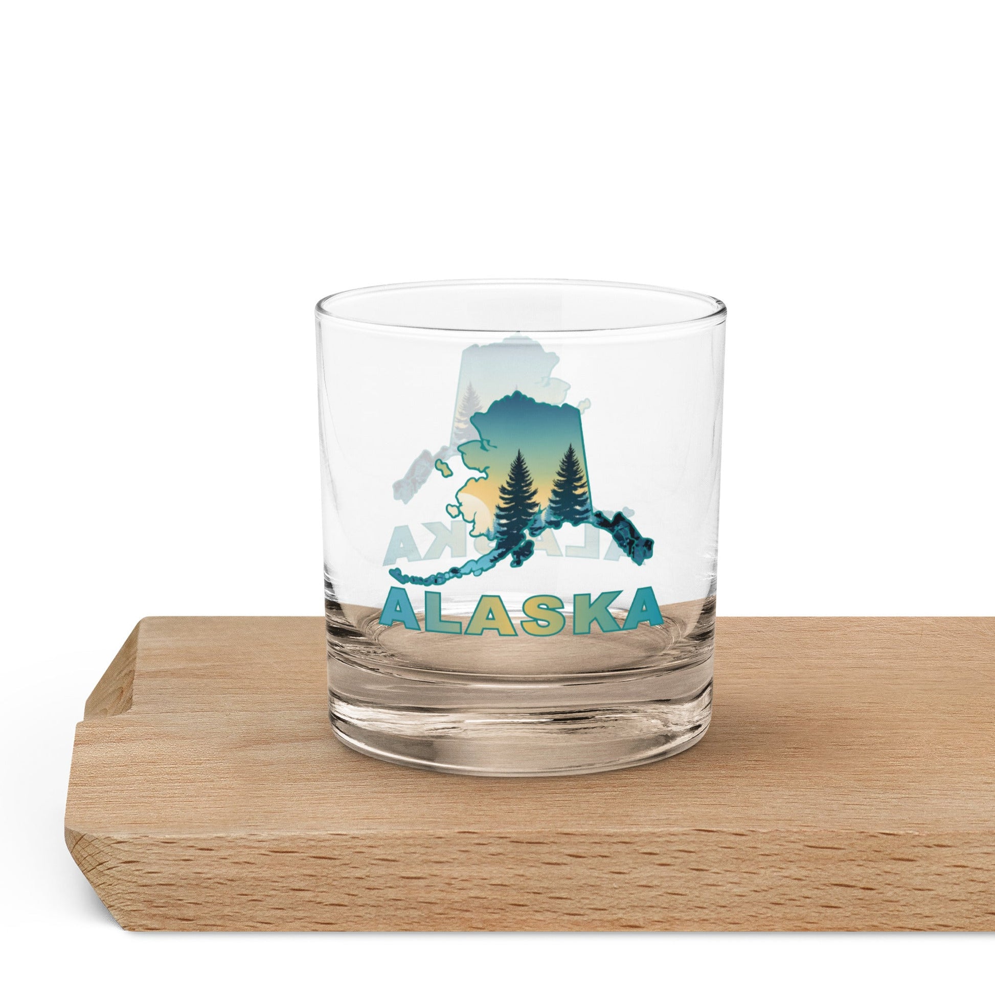 Alaska Sunset Forest II Rocks Glass - Rocks Glass - Discovery Co.