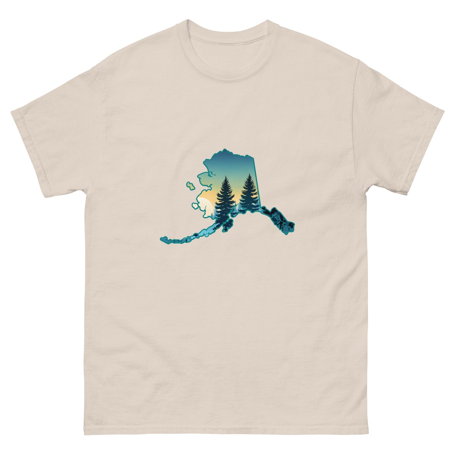 Alaska Sunset Forest Men's Classic Tee - Men's Shirts - Discovery Co.