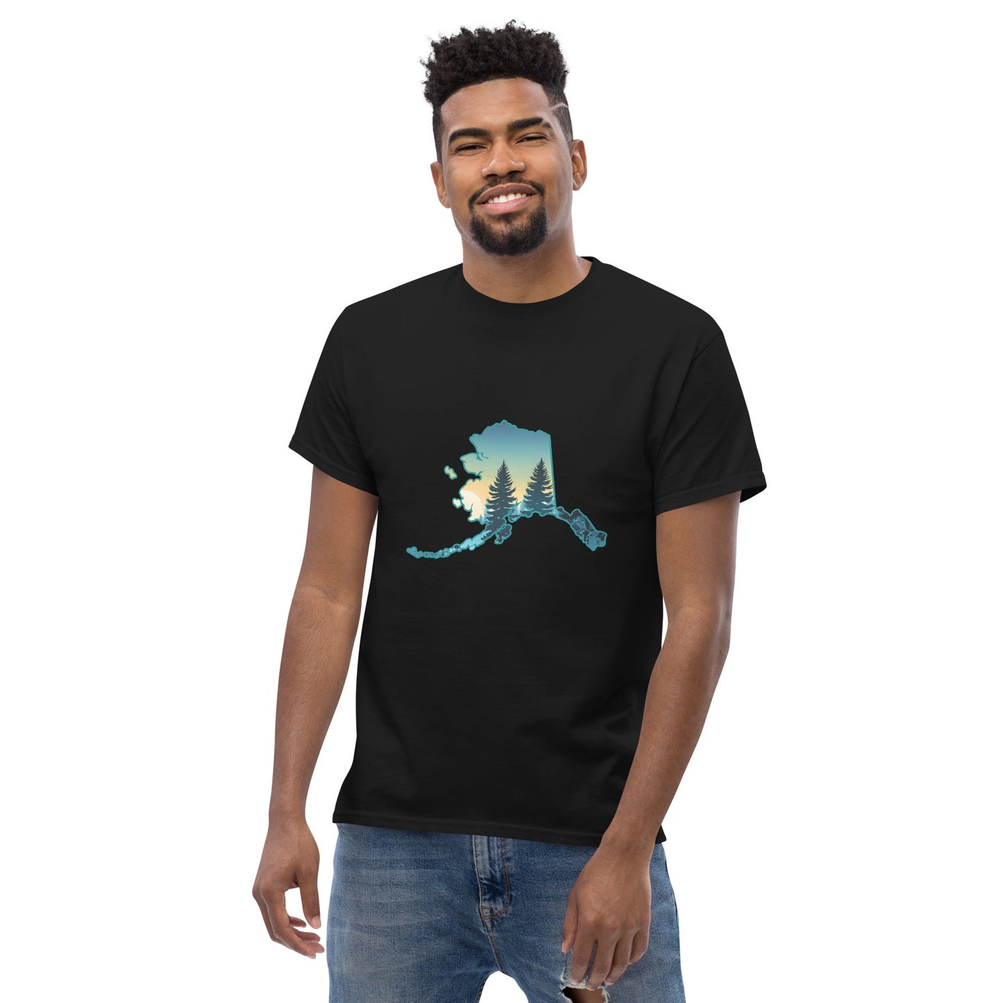 Alaska Sunset Forest Men's Classic Tee - Men's Shirts - Discovery Co.