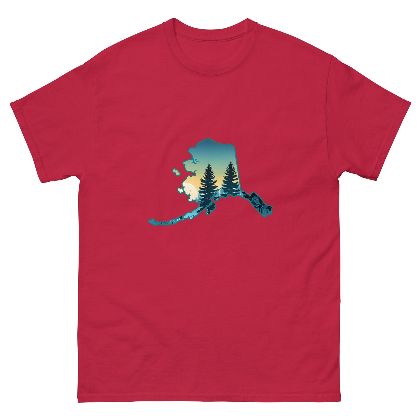 Alaska Sunset Forest Men's Classic Tee - Men's Shirts - Discovery Co.