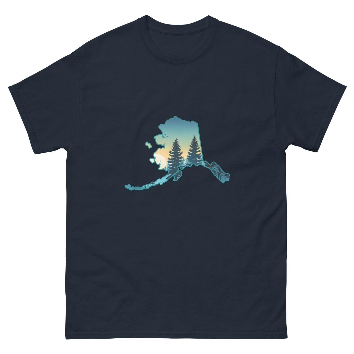 Alaska Sunset Forest Men's Classic Tee - Men's Shirts - Discovery Co.