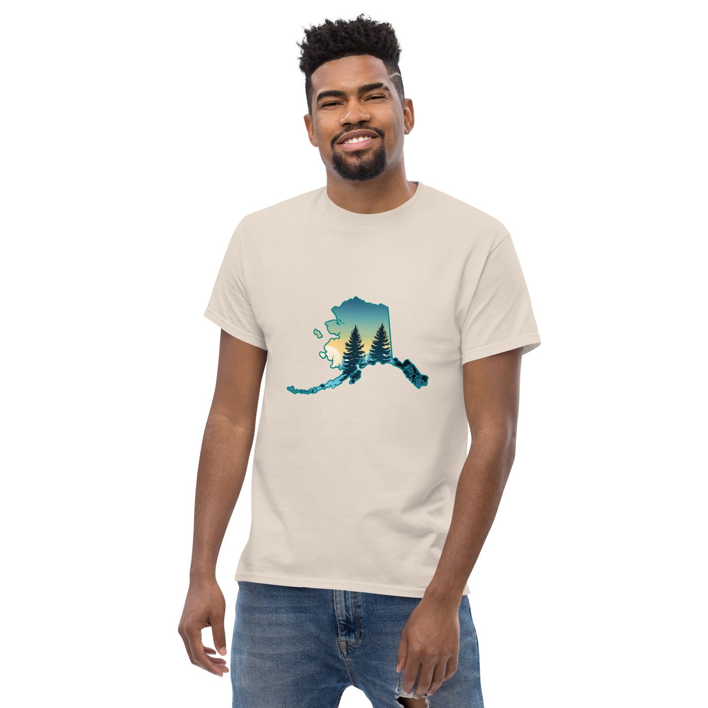 Alaska Sunset Forest Men's Classic Tee - Men's Shirts - Discovery Co.