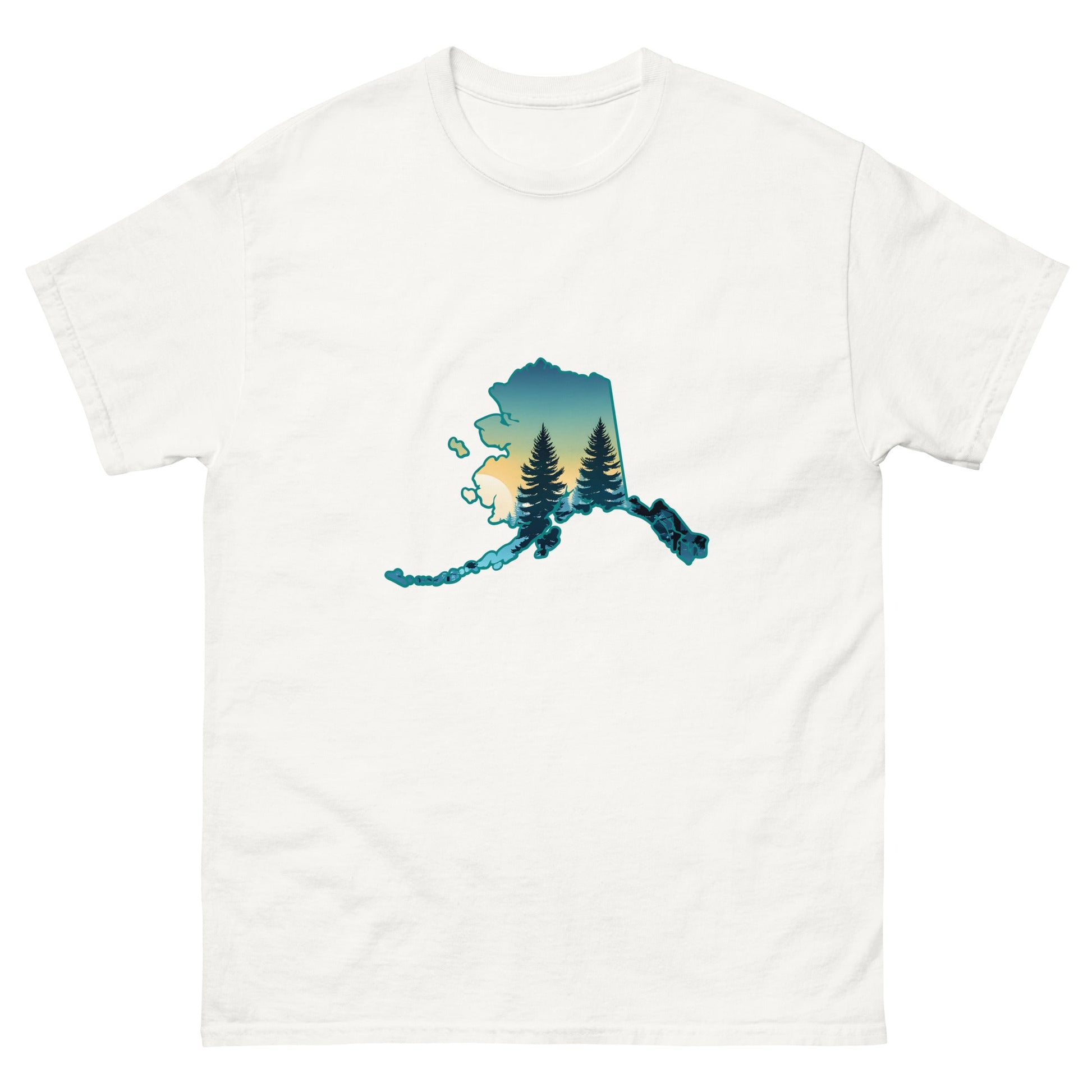 Alaska Sunset Forest Men's Classic Tee - Men's Shirts - Discovery Co.