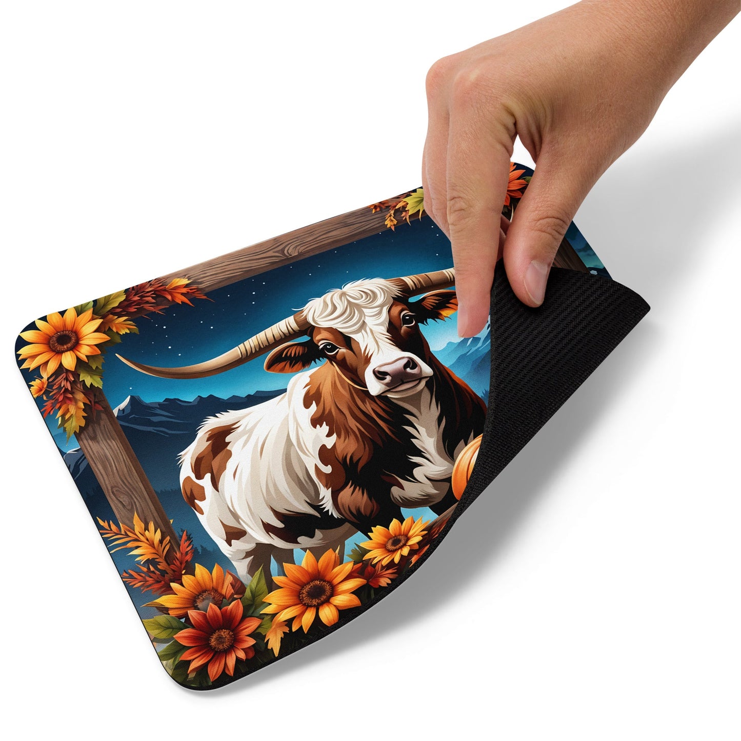 Autumn Longhorn Mouse Pad - Mouse Pads - Discovery Co.