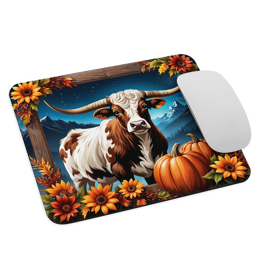 Autumn Longhorn Mouse Pad - Mouse Pads - Discovery Co.