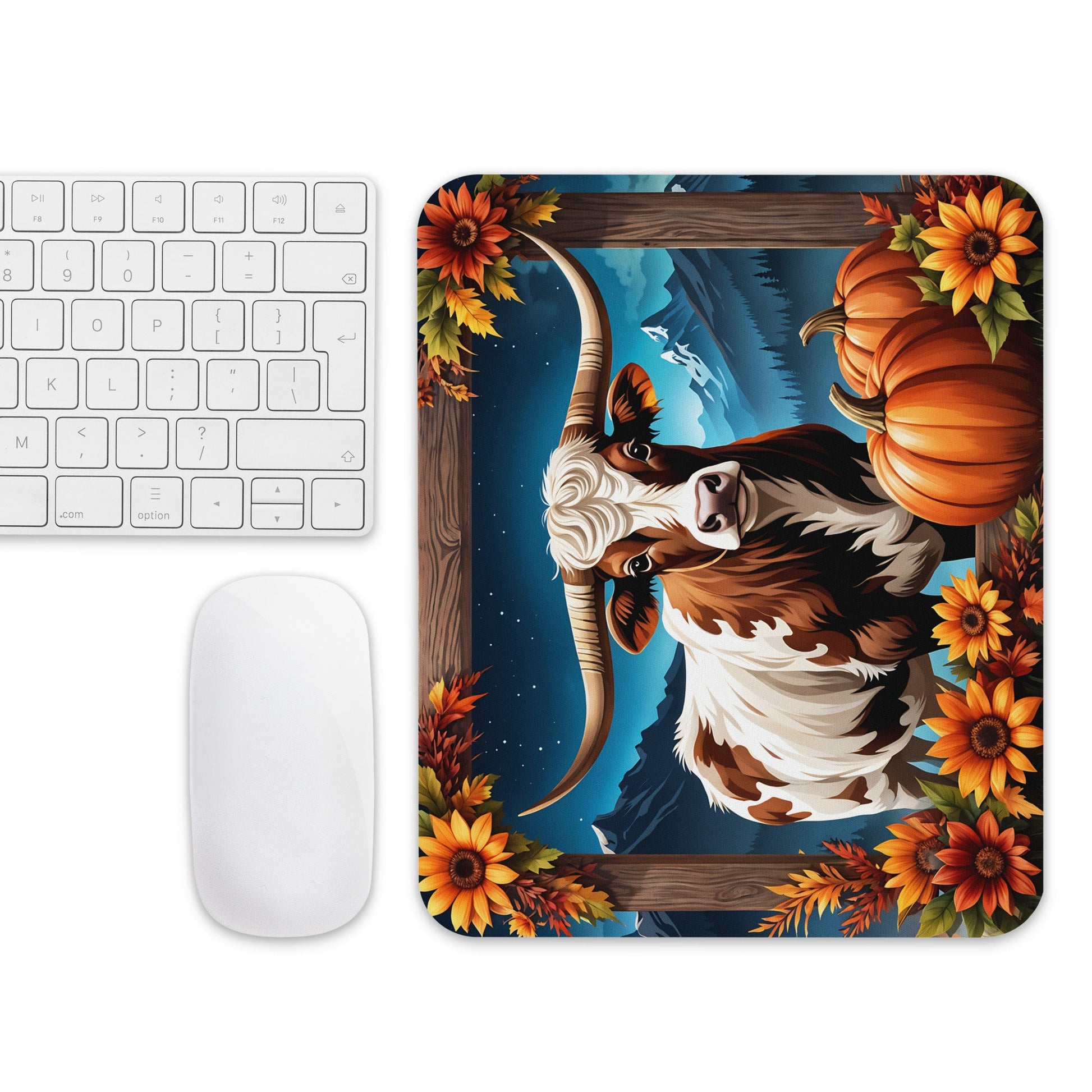 Autumn Longhorn Mouse Pad - Mouse Pads - Discovery Co.