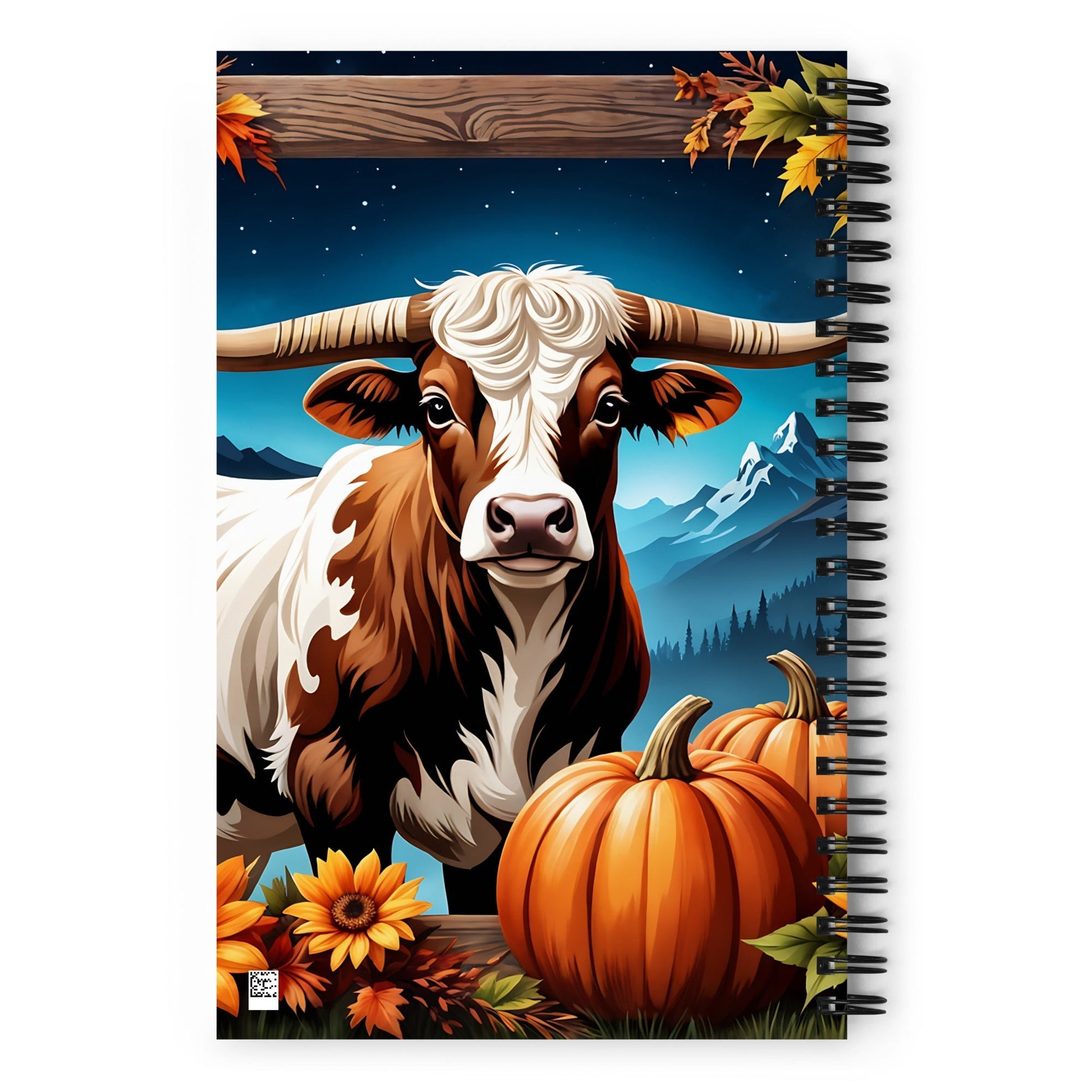 Autumn Longhorn Spiral Notebook - Spiral Notebooks - Discovery Co.