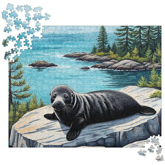 Baby Seal On Rock Jigsaw Puzzle - Puzzle - Discovery Co.