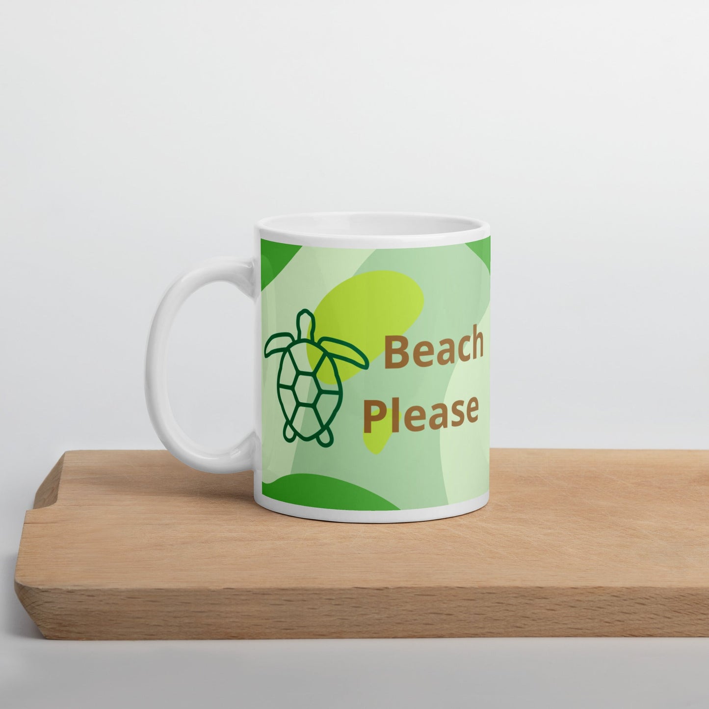 Beach Please White Glossy Mug (11 oz, 15 oz, 20 oz) - Mugs - Discovery Co.